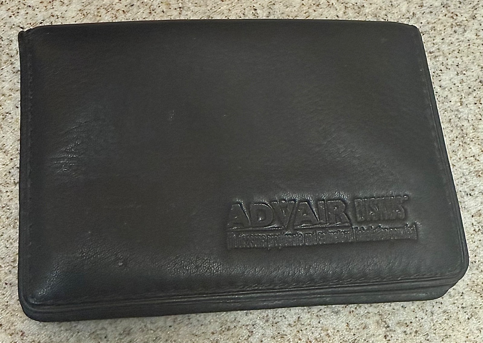 Drug Rep Pharmaceutical Advair Diskus Collectible Leather Card Holder Fossil