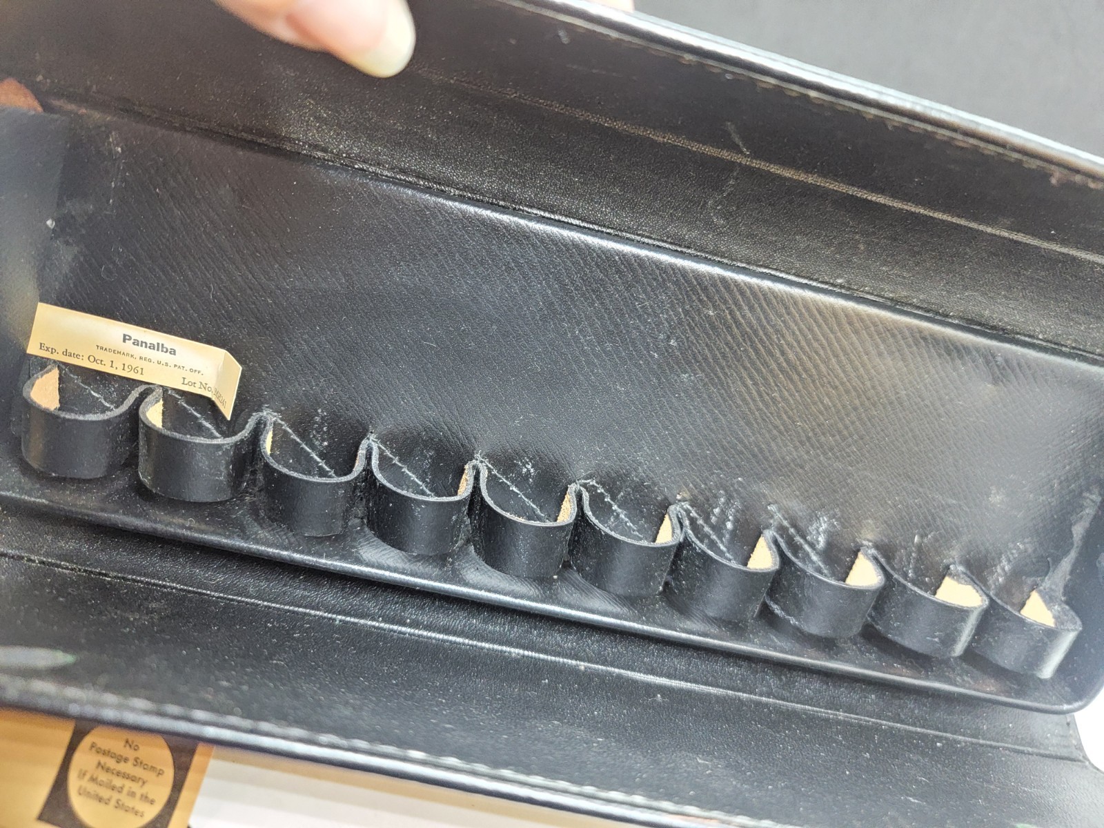 Vintage Doctor’s Medical Leather Travel Vial Case 10 Slots – No Vials