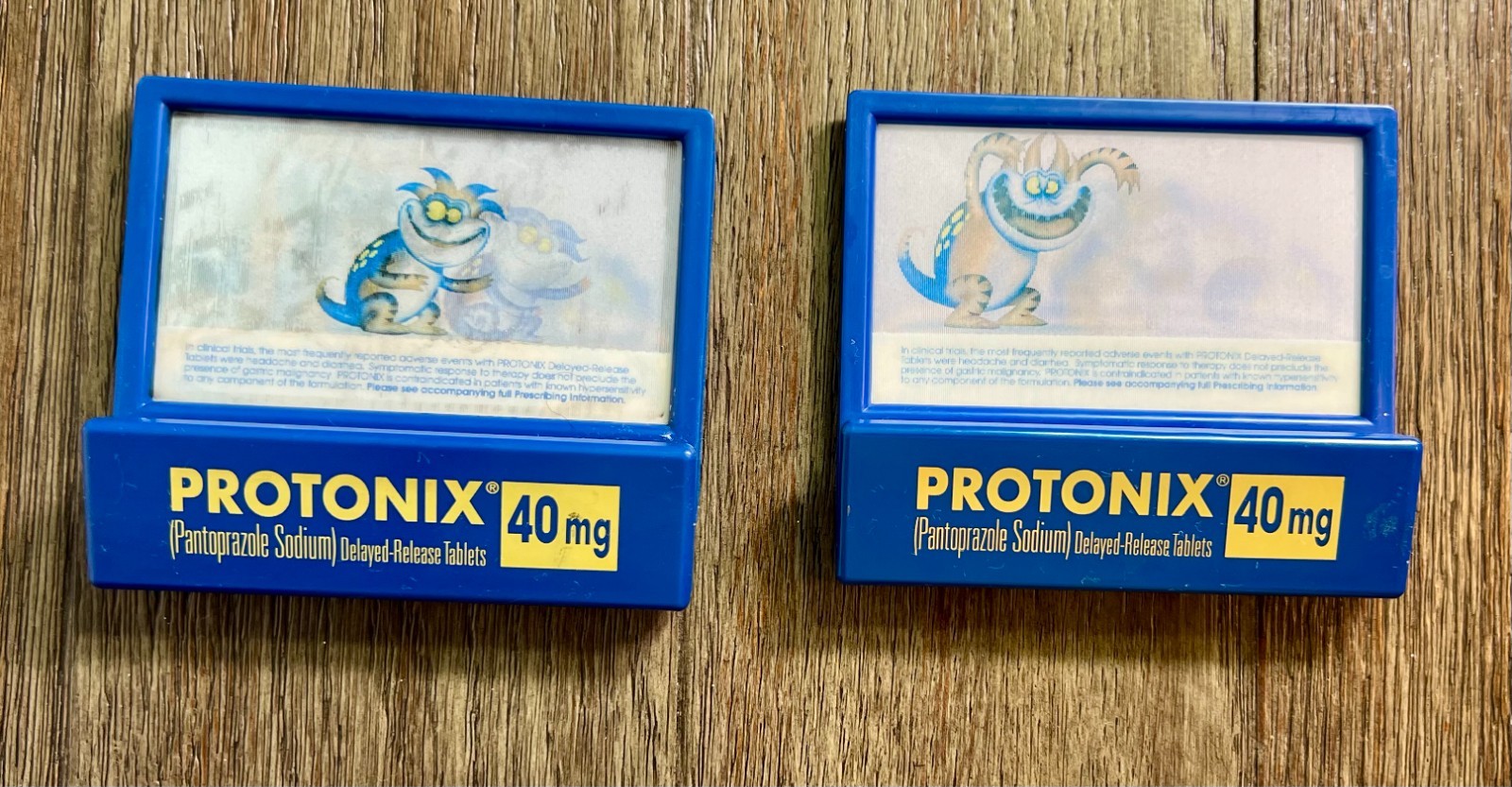 Protonix Gerd Monster Lenticular Magnet Clips x2 Drug Rep Pharmaceutical
