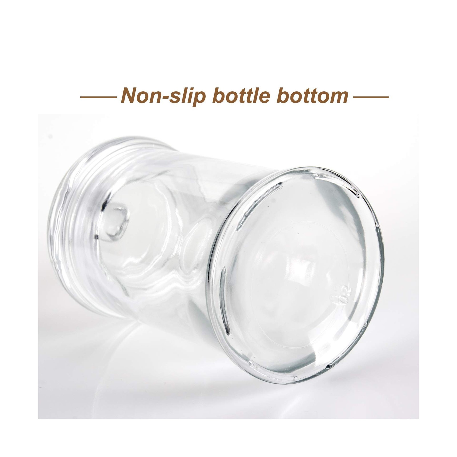 Mini Glass Apothecary Jars, Bathroom Storage Organizer Canisters for Cotton S…