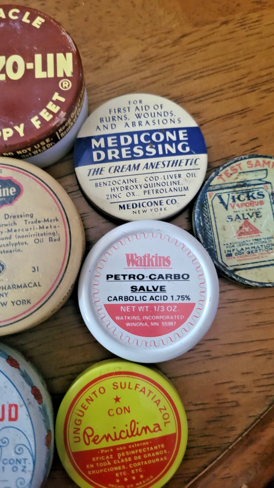 Vintage Pharmacy/medicine salves & ointments Lot of 7