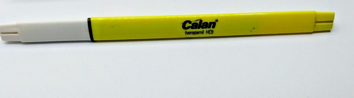 CALAN VERAPAMIL HCL Pharmaceutical Drug Rep Marker Vintage Retro Rare