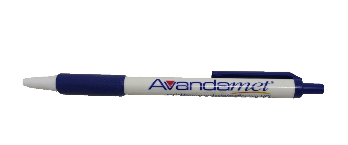 Vintage Pharmaceutical AVANDAMET Drug Rep Advertising Click Pen Works