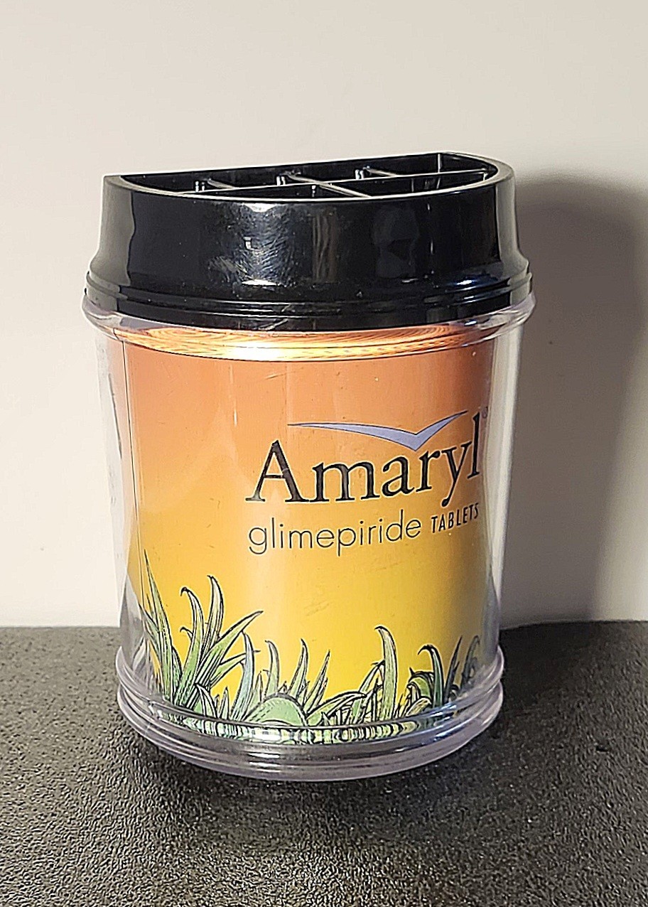 “AMARYL” Pen/Pencil Holder & Mousepad – Vintage Pharmaceutical Advertising