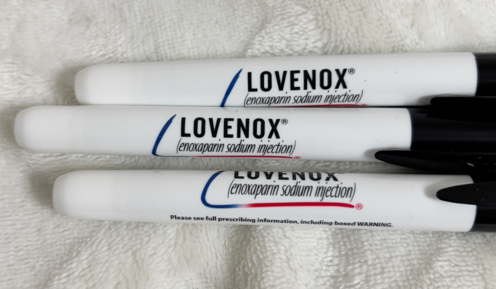 Lovenox Pharmaceuticals and Sharpie, Lot of 3 Permanent Marker Pens
