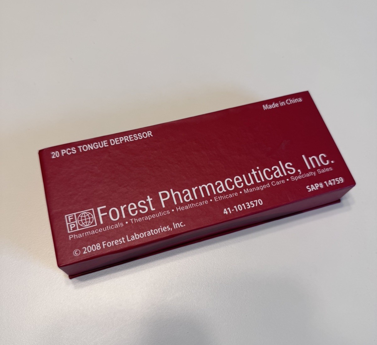 Lexapro Drug Rep Pharmaceutical Promotional Box Tongue Depressors SEALED 2008