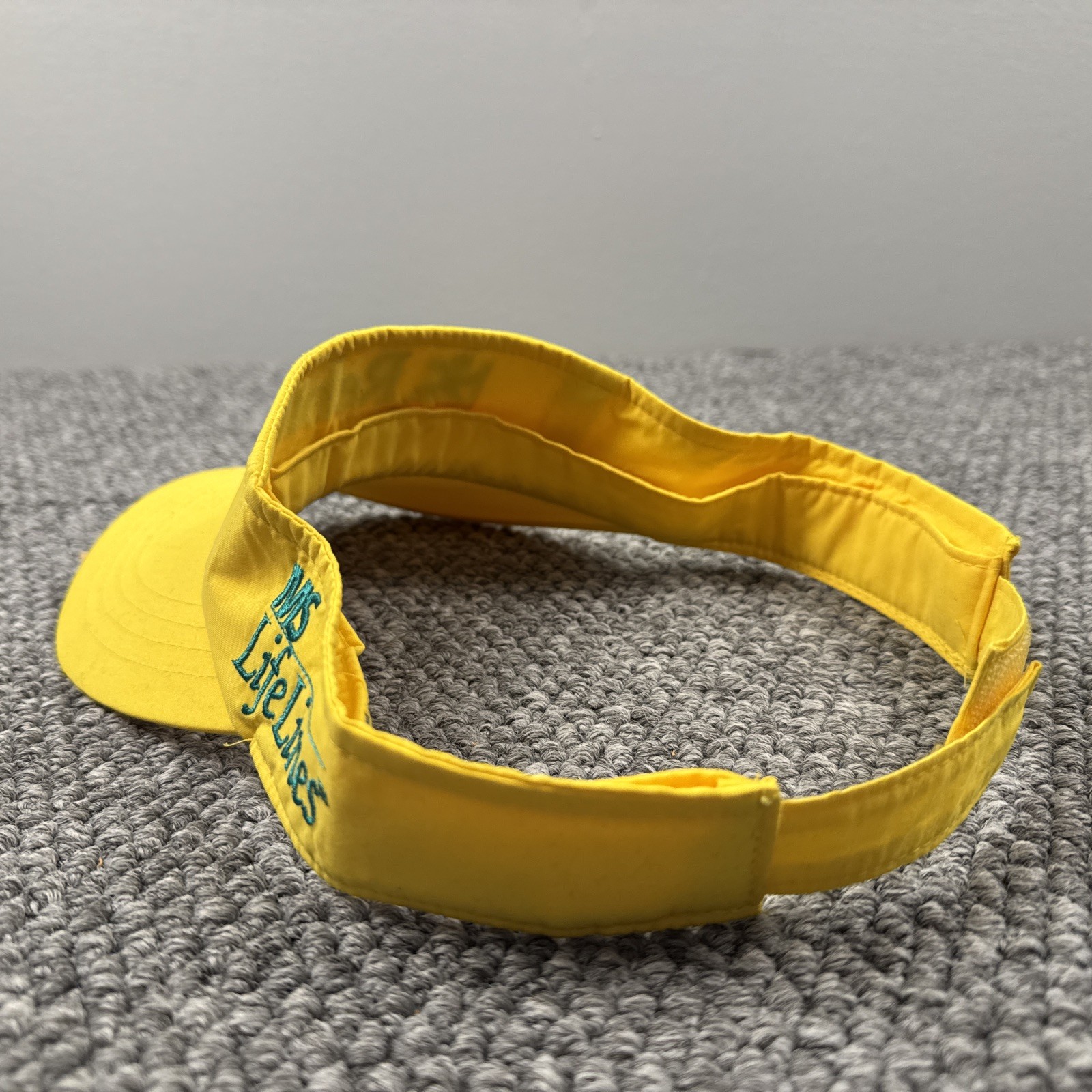 Vintage Drug Rep Rebif MS Yellow Visor Pharmaceutical Advertisement