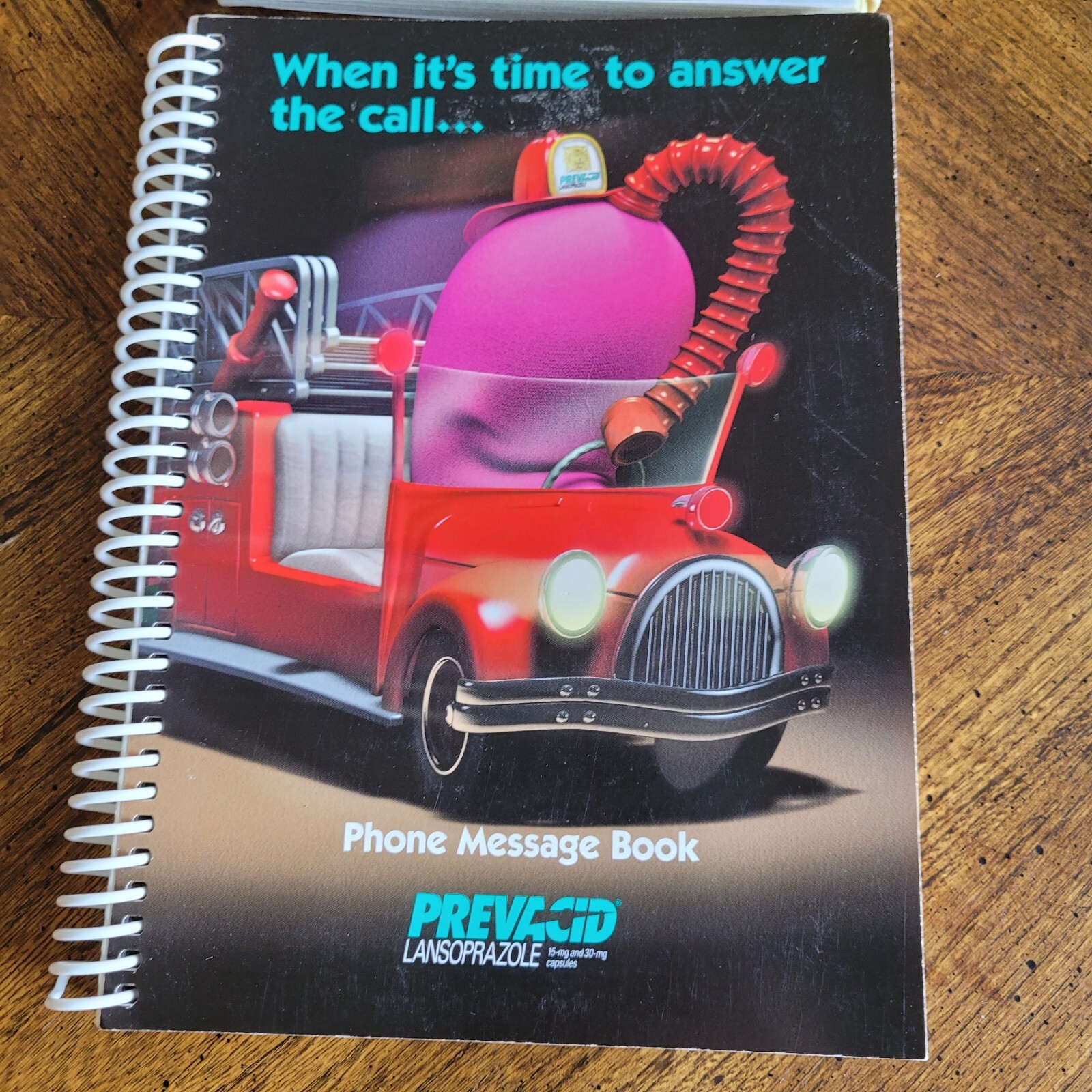 Prevacid Pharmaceutical Drug Rep Doctor MD Office Phone Message Book Pad x 2