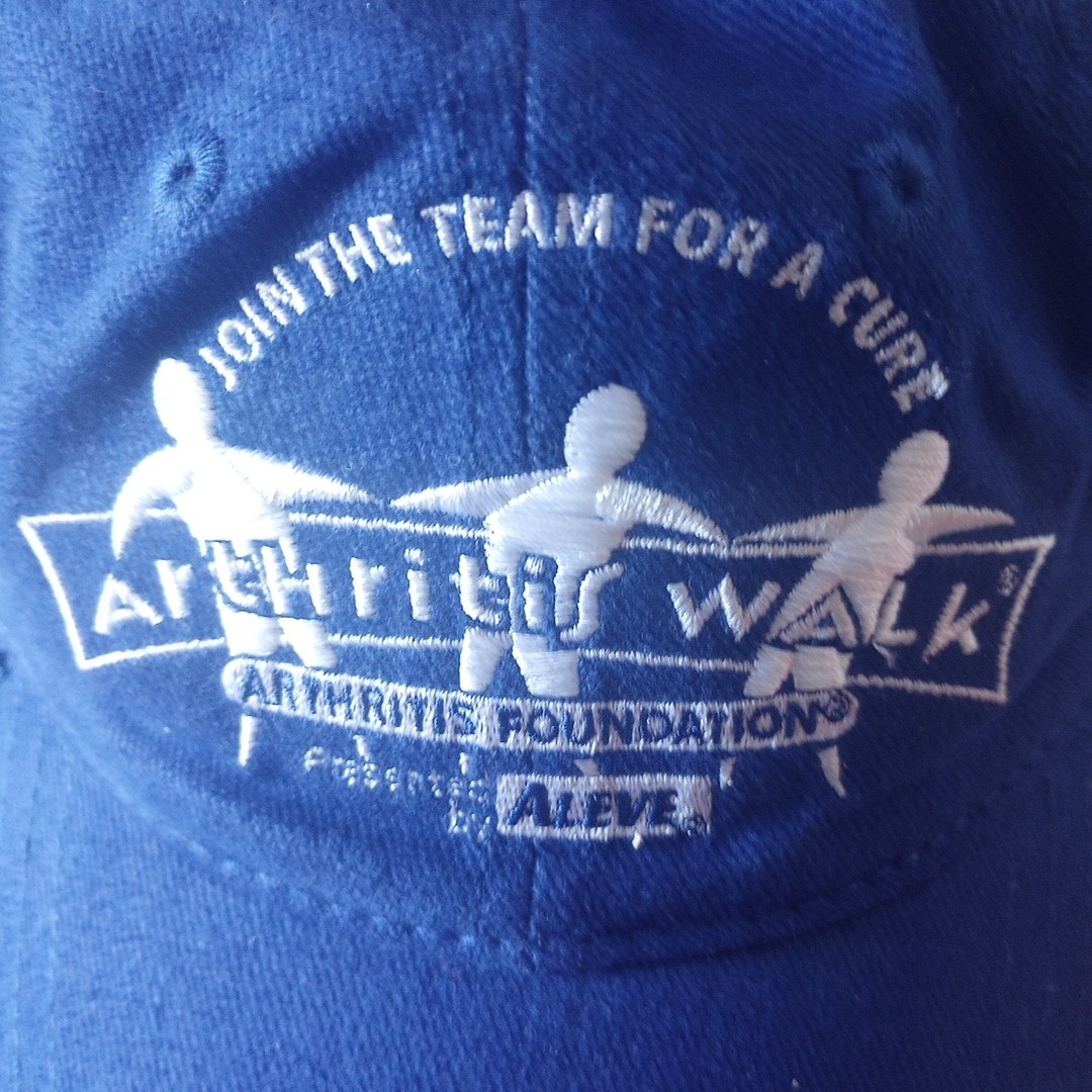 Aleve Promo Arthritis Foundation Arthritis Walk Fundraiser Ball Cap Blue EUC