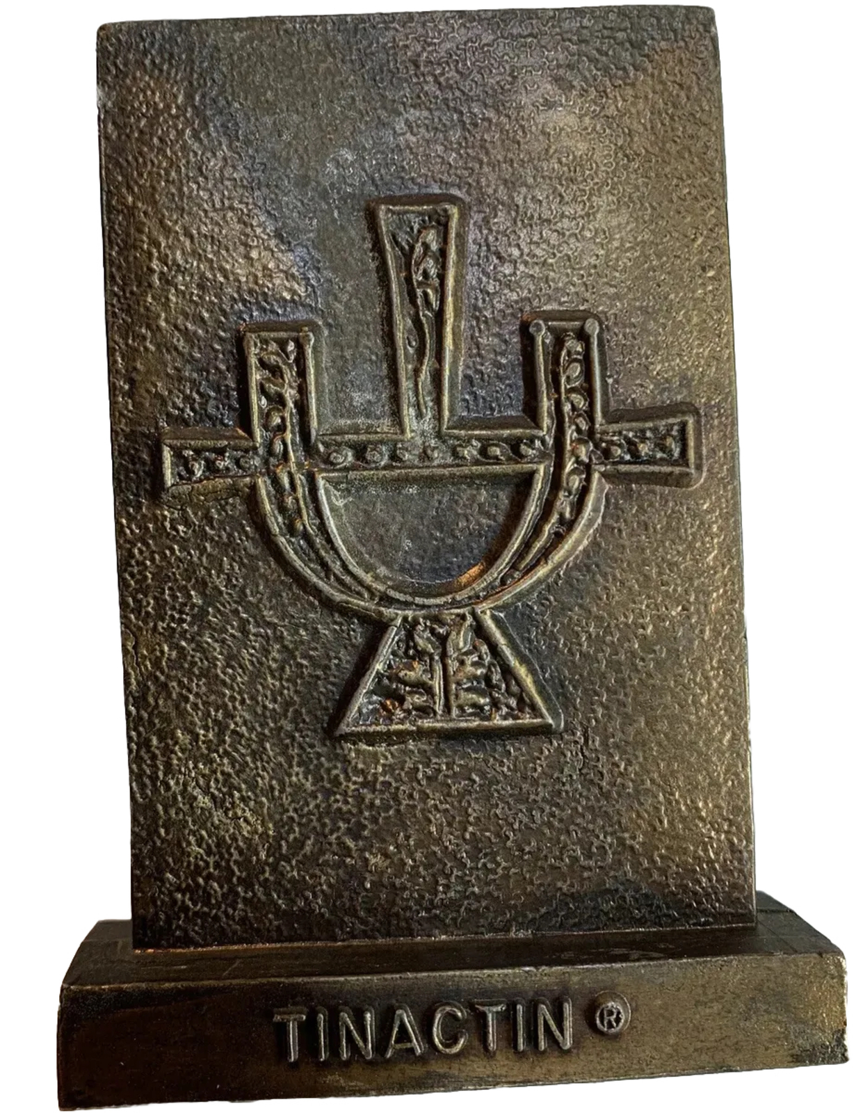 Vintage Tinactin Apothecary Brass Paperweights “Secundum Artem” 1978 Vineagar