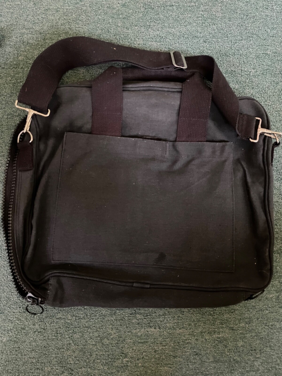 pharmaceutical drug rep tote & laptop carry bag & leather id tags