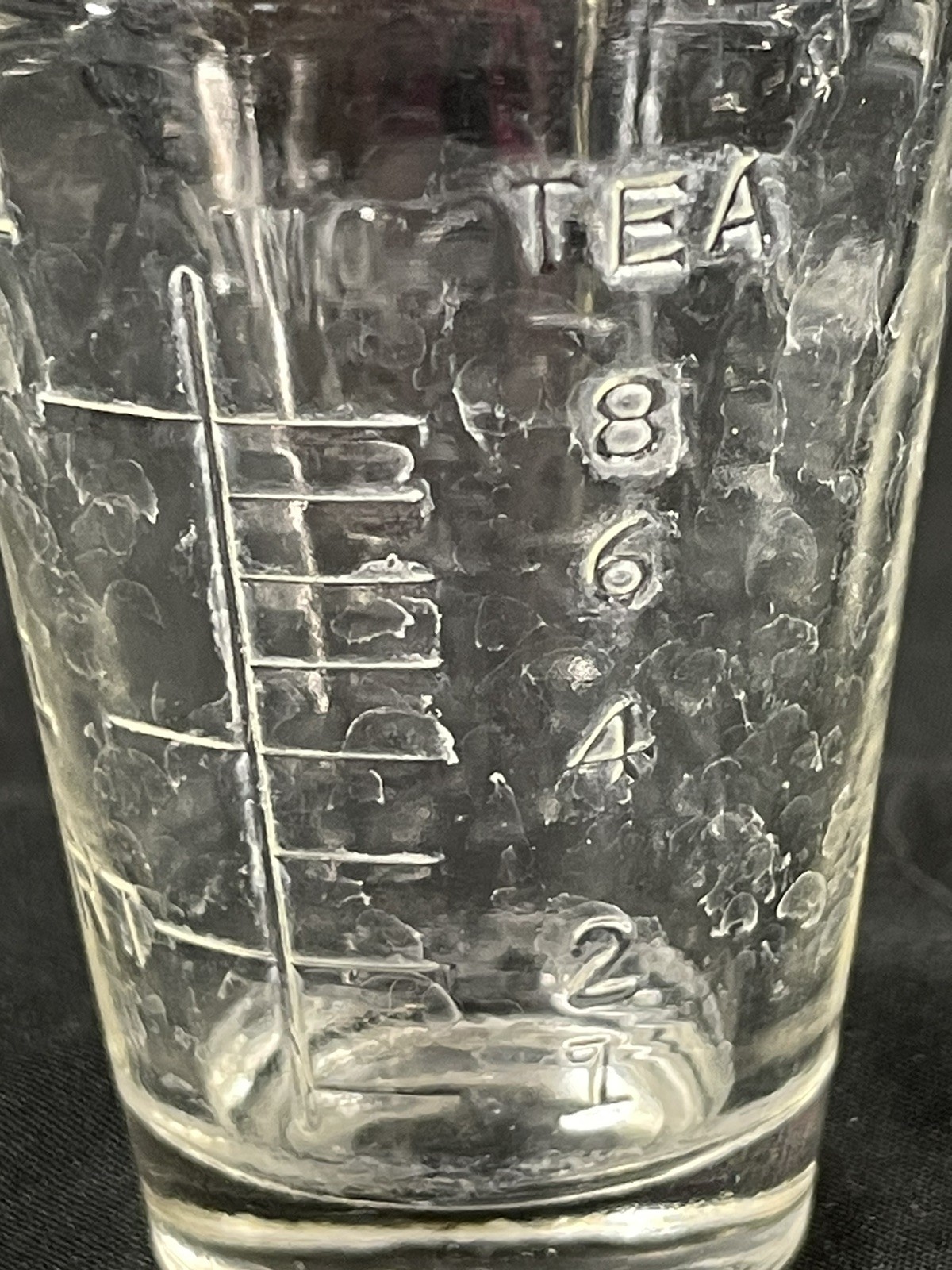 Vintage Apothecary Measuring Glass “Dessert” Marker Medicine Shot Glass
