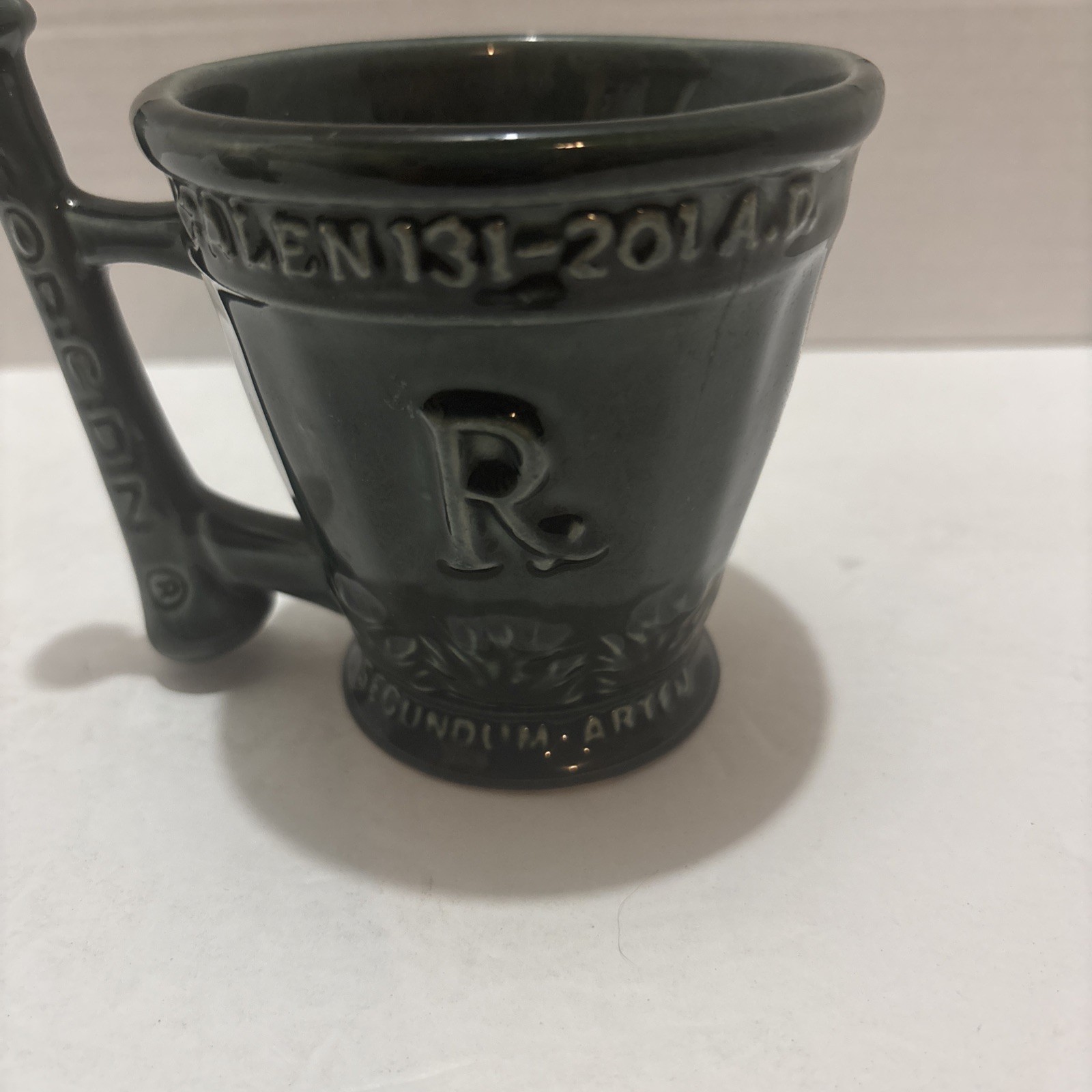 Vintage Schering Medicine Drug Store Ceramic Mug Pharmacy Rx Ad Display