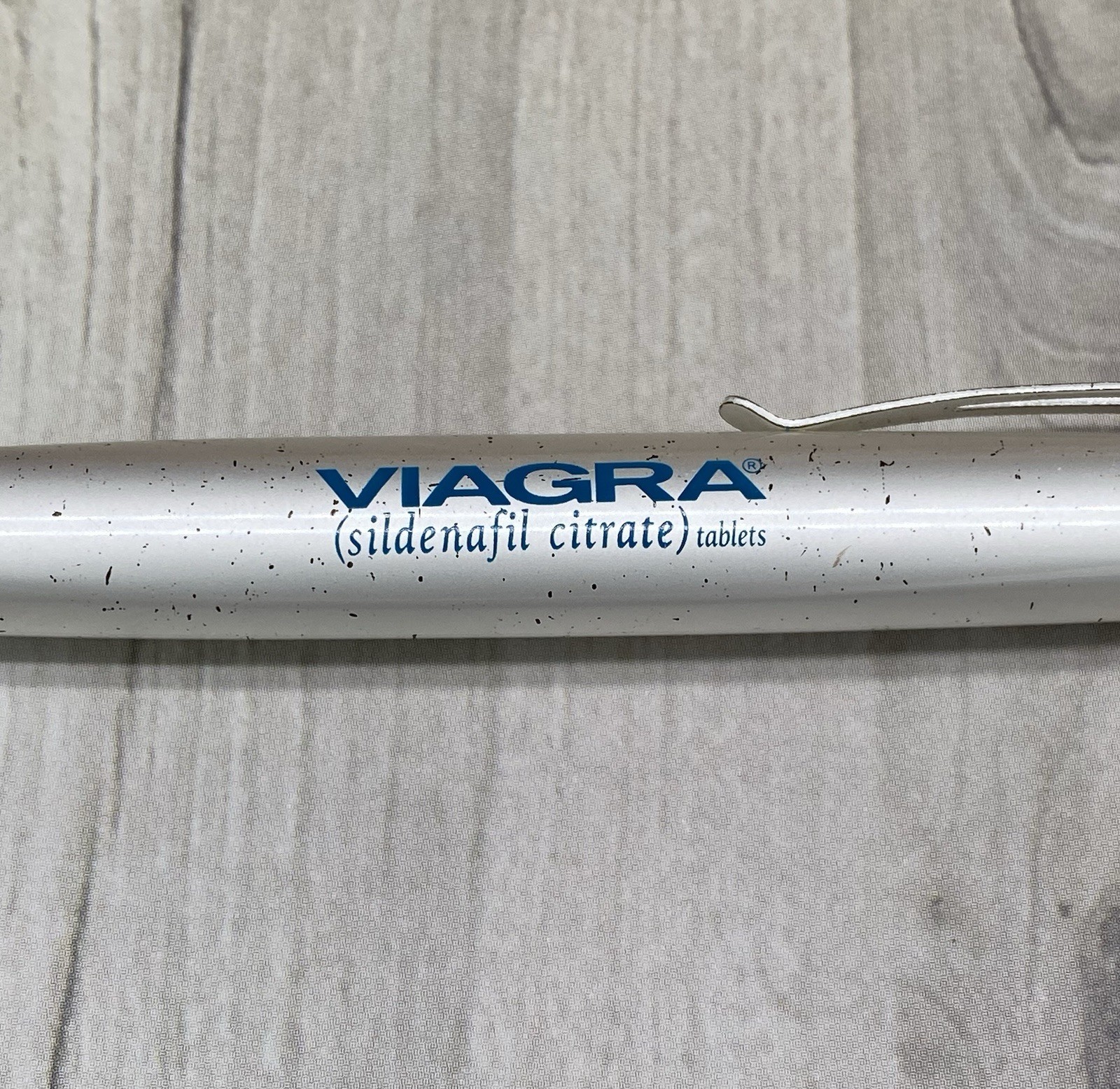 Silver Viagra Pen Pharma Rep Promo Collectable Vintage