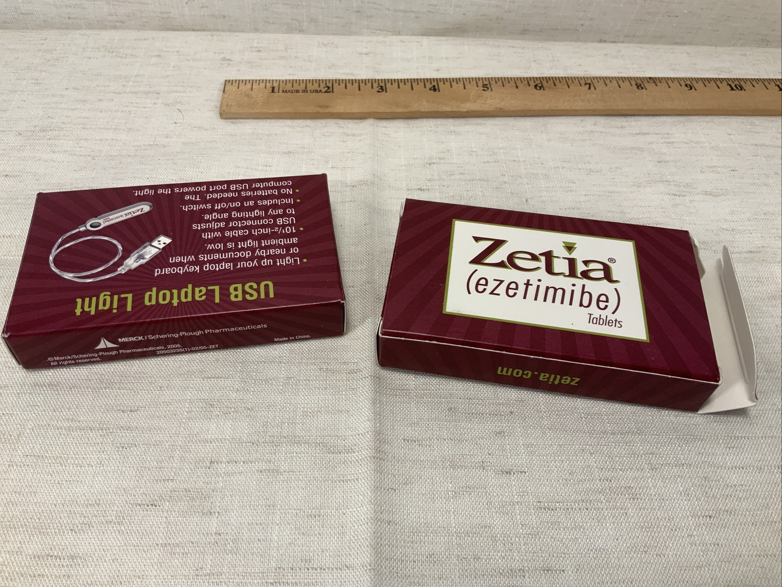 Zetia USB Light Pharmaceutical Drug Medical Advertising Vintage ezetimibe Merck