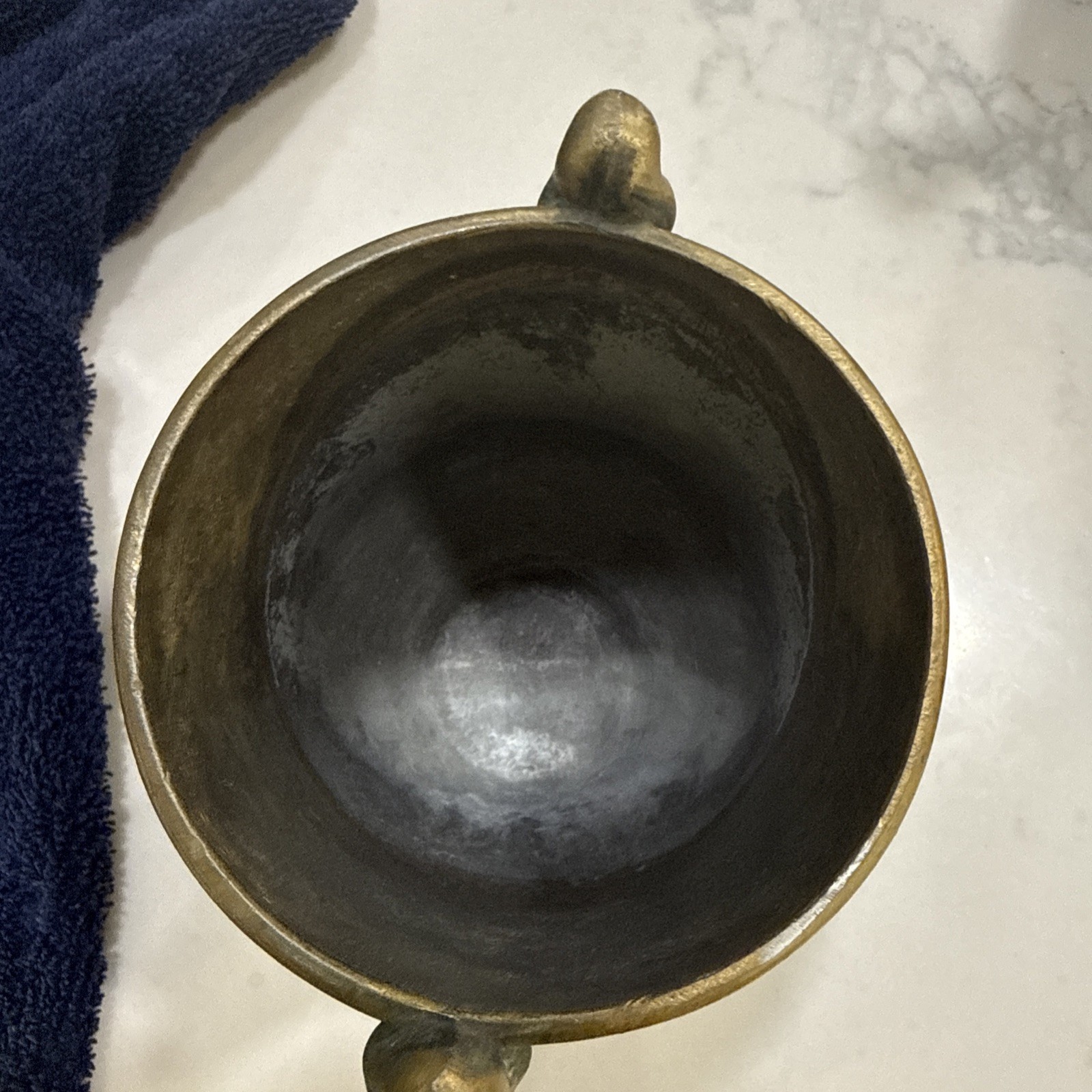 Brass 5” Mortar & Pestle Coricidin Advertising- Honoring Pharmacy Fraternities