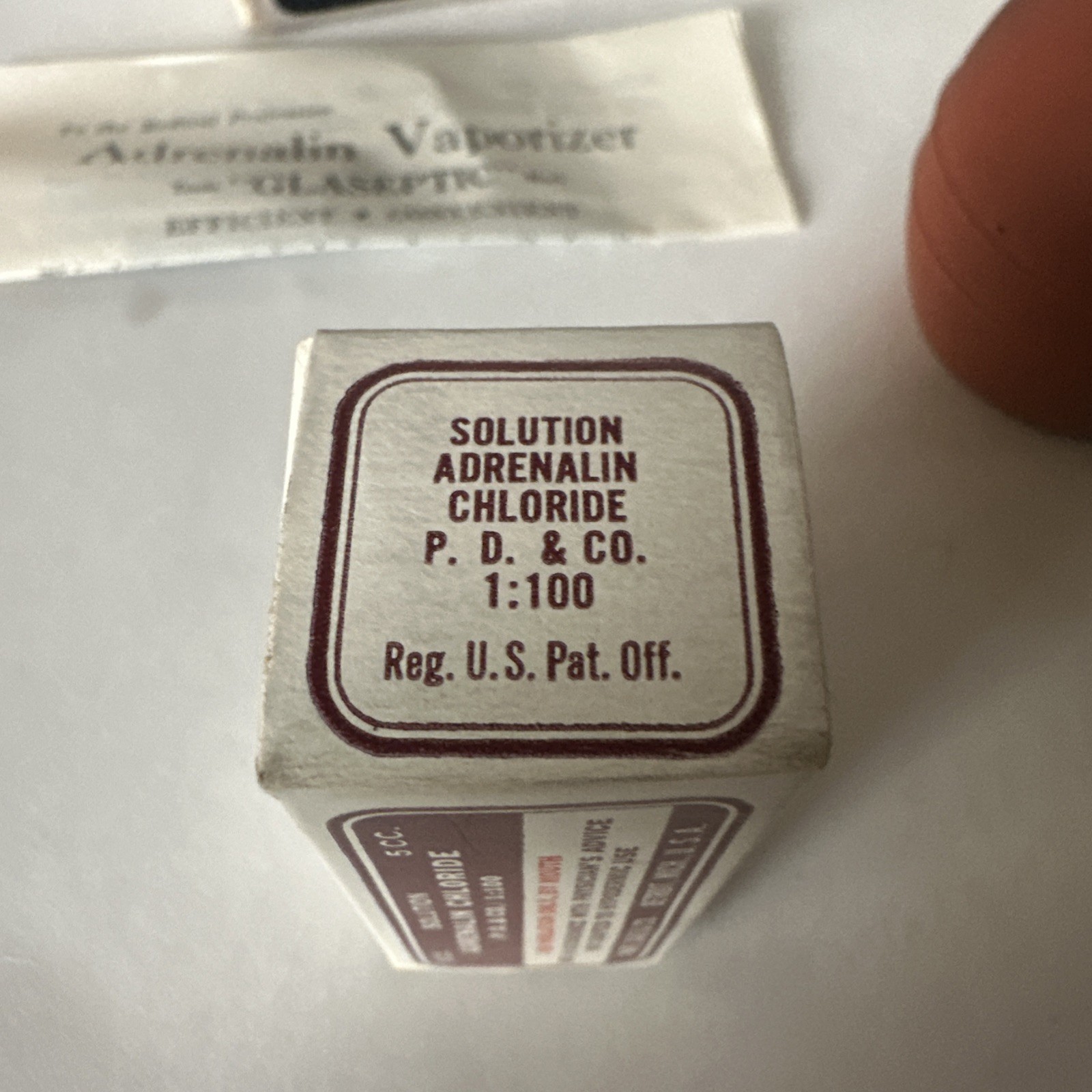 Antique Adrenalin Vaporizer Set Glaseptic Parke Davis & Co Detroit MI Complete