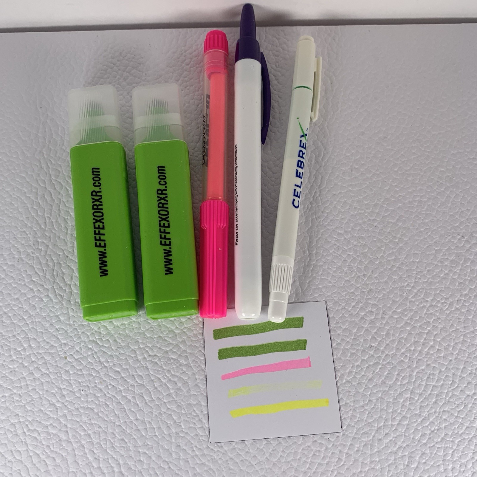 Effexor XR Pharmaceutical Drug Rep Highlighter Lot Pen Prevacid Original Owner ￼