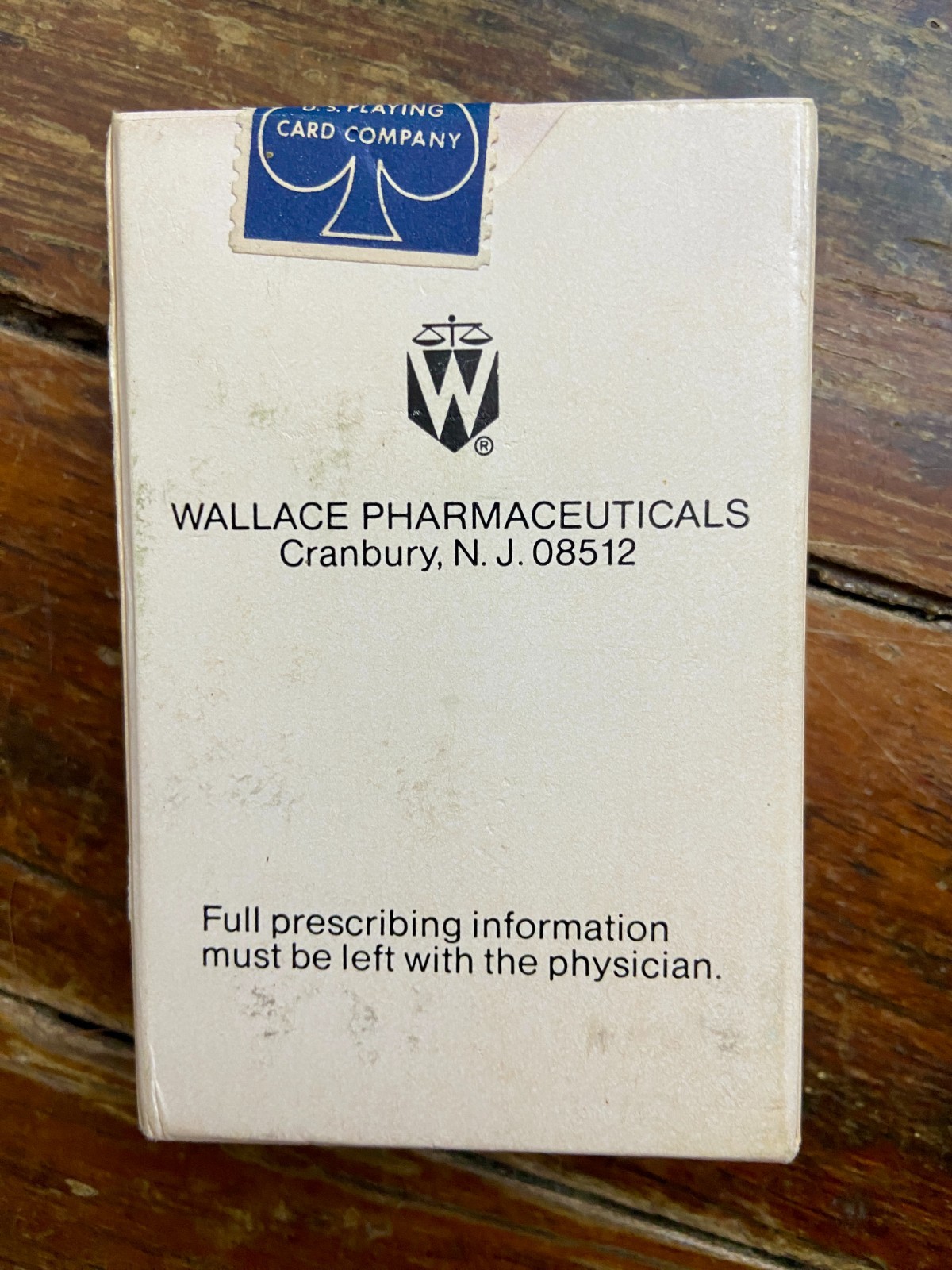 Vintage Wallace Pharmaceuticals SEALED Playing Cards Miltown Miltrate Mesrospan