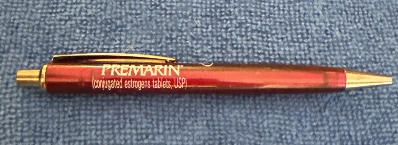 PREMARIN Medical Drug Rep Pharmaceutical Advertising Click Pen P2