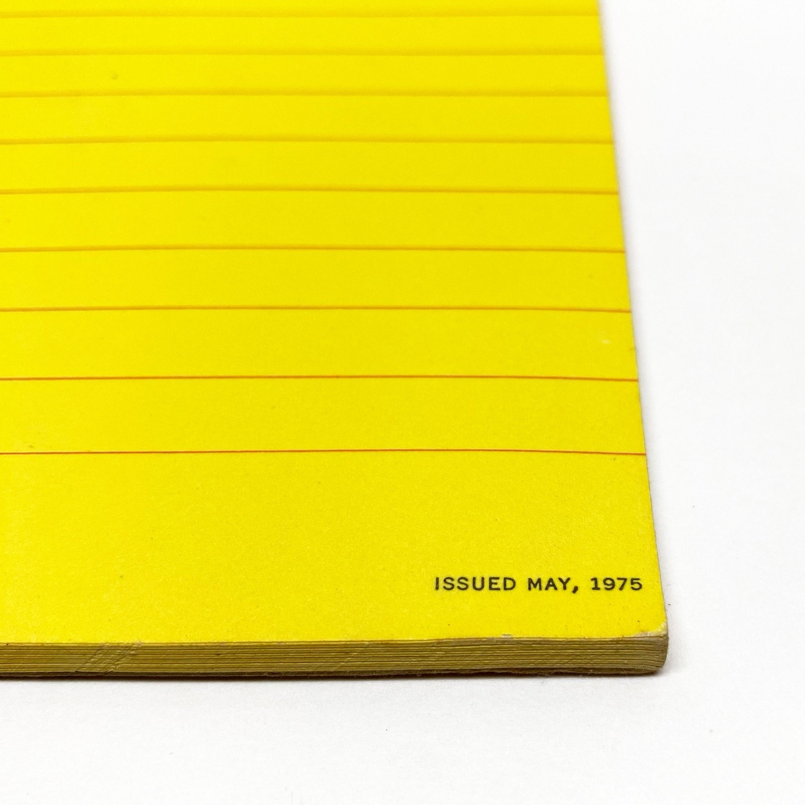 VTG 1975 Navane Thiothixene Yellow Lined Note Pad, Pharmaceutical Advertising