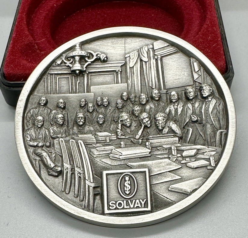 Solvay Pharmaceuticals Commemorative Medallion Coin Pewter 1991 Limited Edition