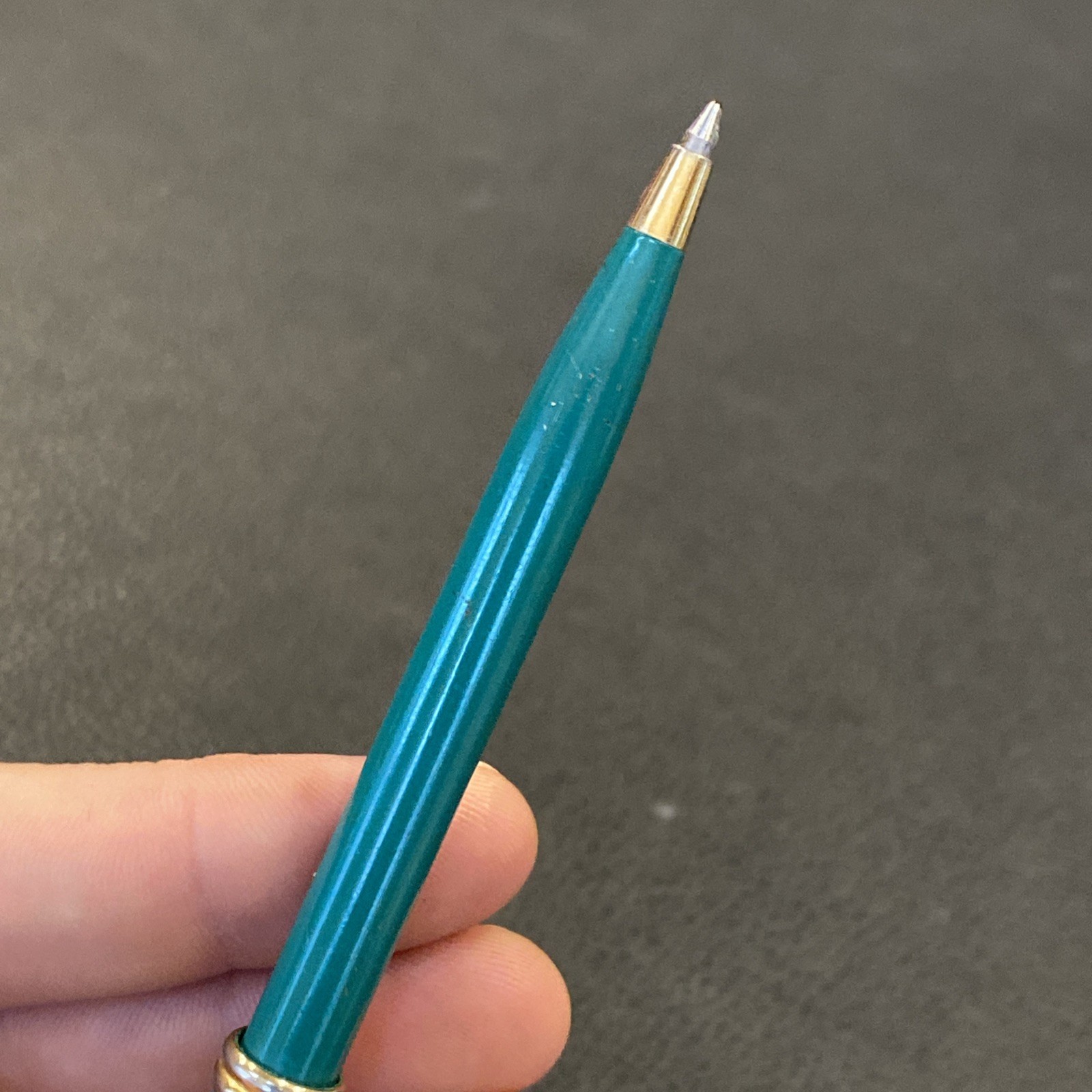 Vtg PFIZER Pharmaceutical Drug Advertising Sales Rep Pen Norvasc Blue Teal Green