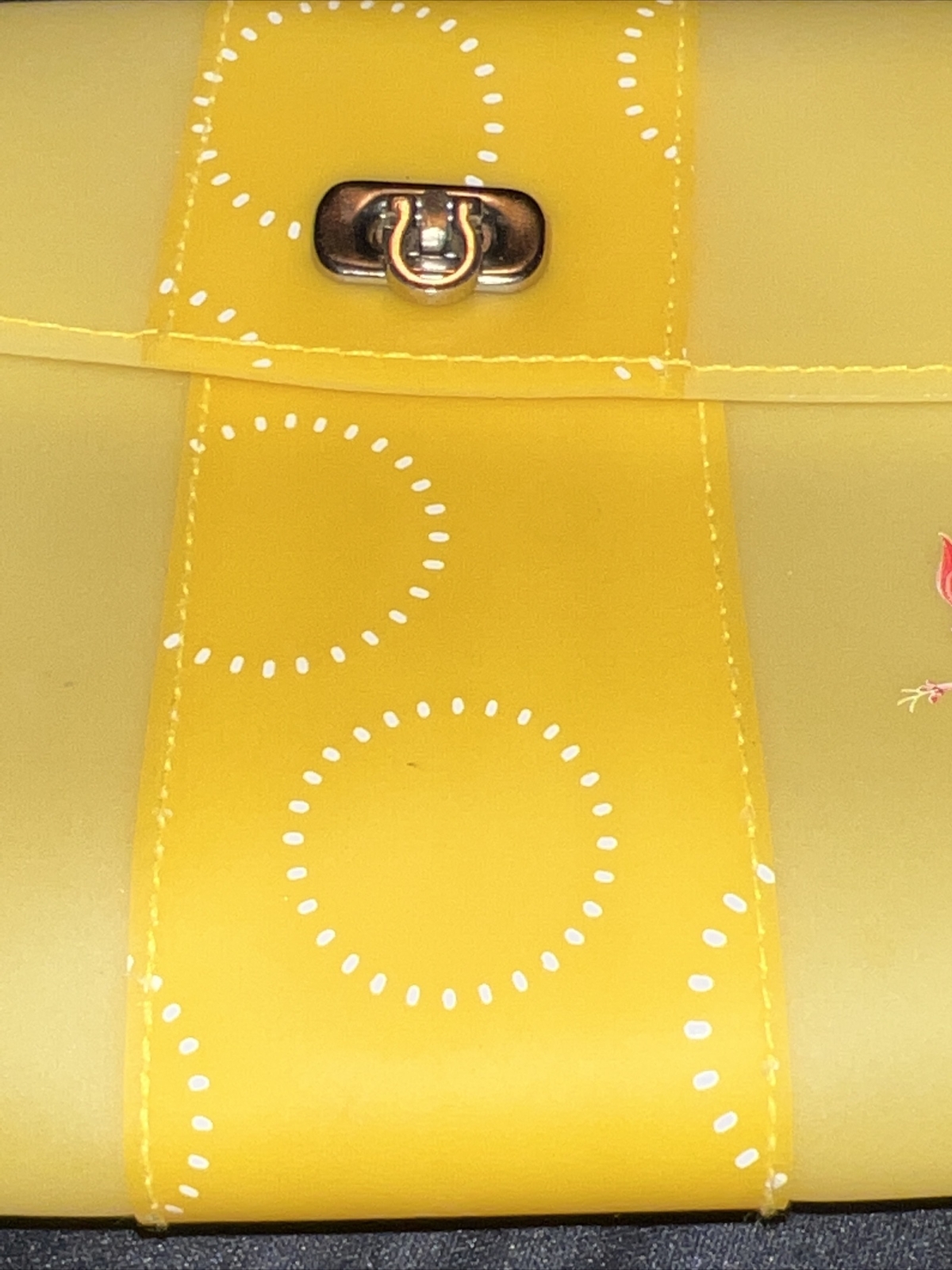 Ortho Tri-Cyclen Drug Rep Pharmaceutical Yellow Vinyl Pouch With Latch Closure
