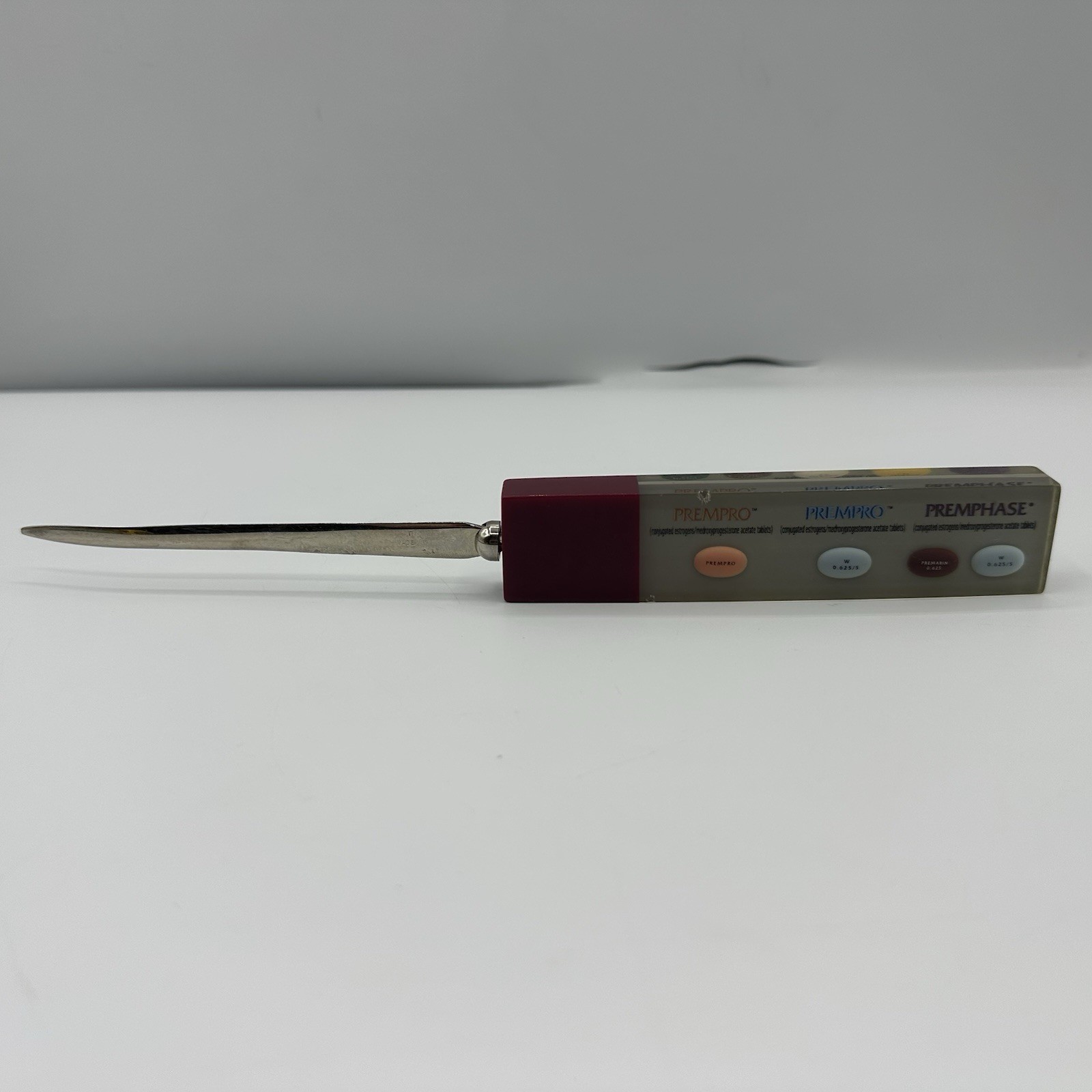 VTG Premarin Letter Opener Drug Advertising Pharmaceutical Promo Prempro