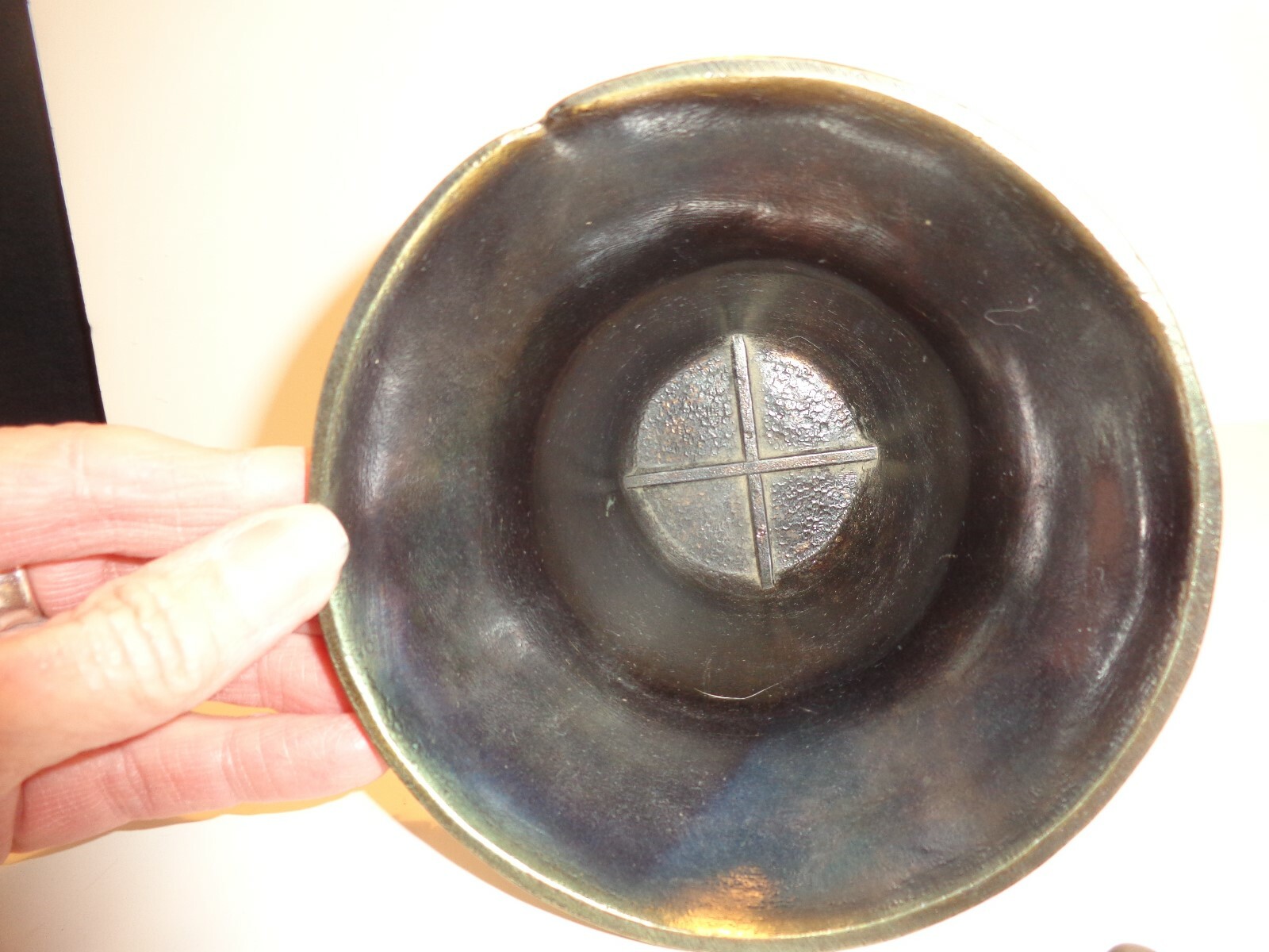 RARE VTG ’76 BICENTENNIAL Solid Brass MORTER & PESTLE~Apothecary~Secundum Artem!