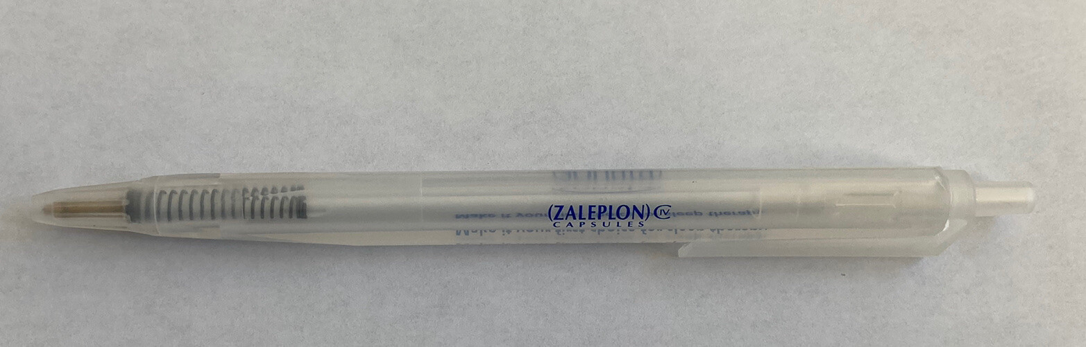 ZALEPLON SONATA 3-SIDED Pharmaceutical Drug Pen RARE Advertising Collectible