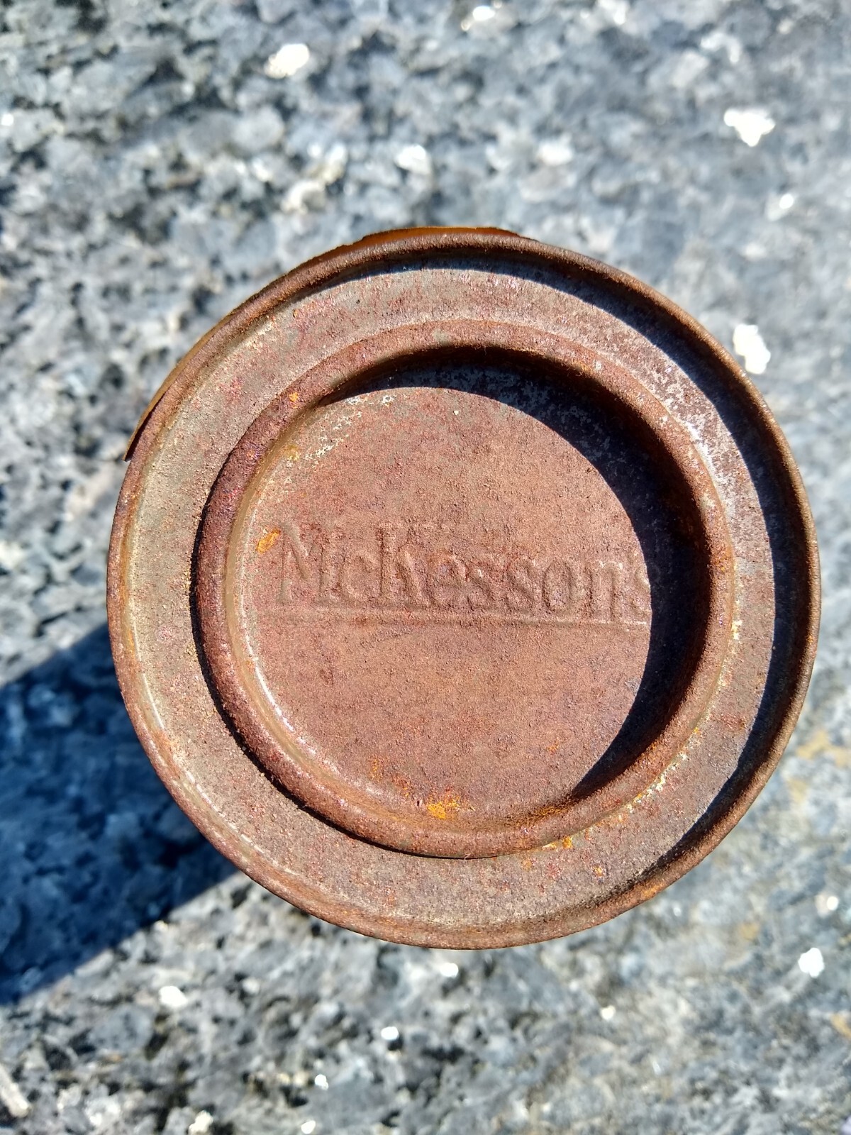 Vintage McKesson’s Flaxseed Meal Can By McKesson & Robbins, Apothecary Medical