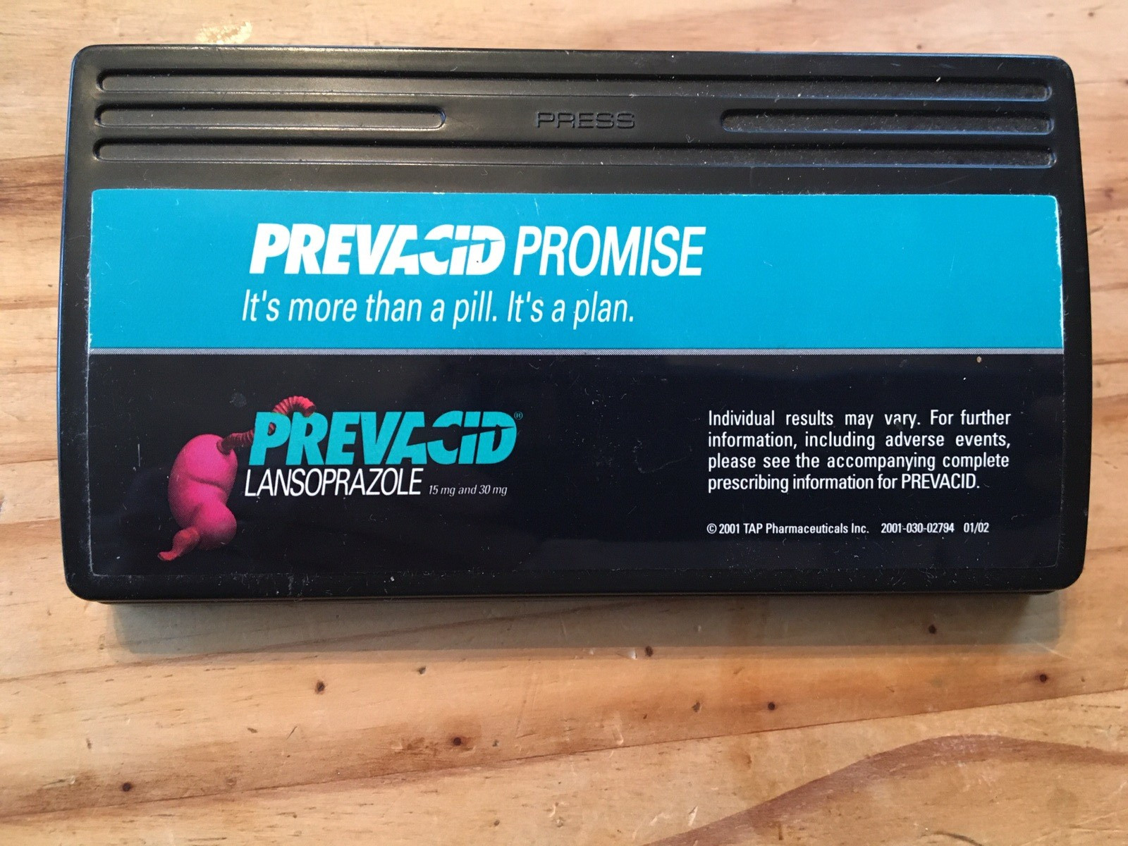 PREVACID FOOD CLIP NOTE HOLDER MAGNET PHARMACEUTICAL REP PROMO AVERTISING SWAG