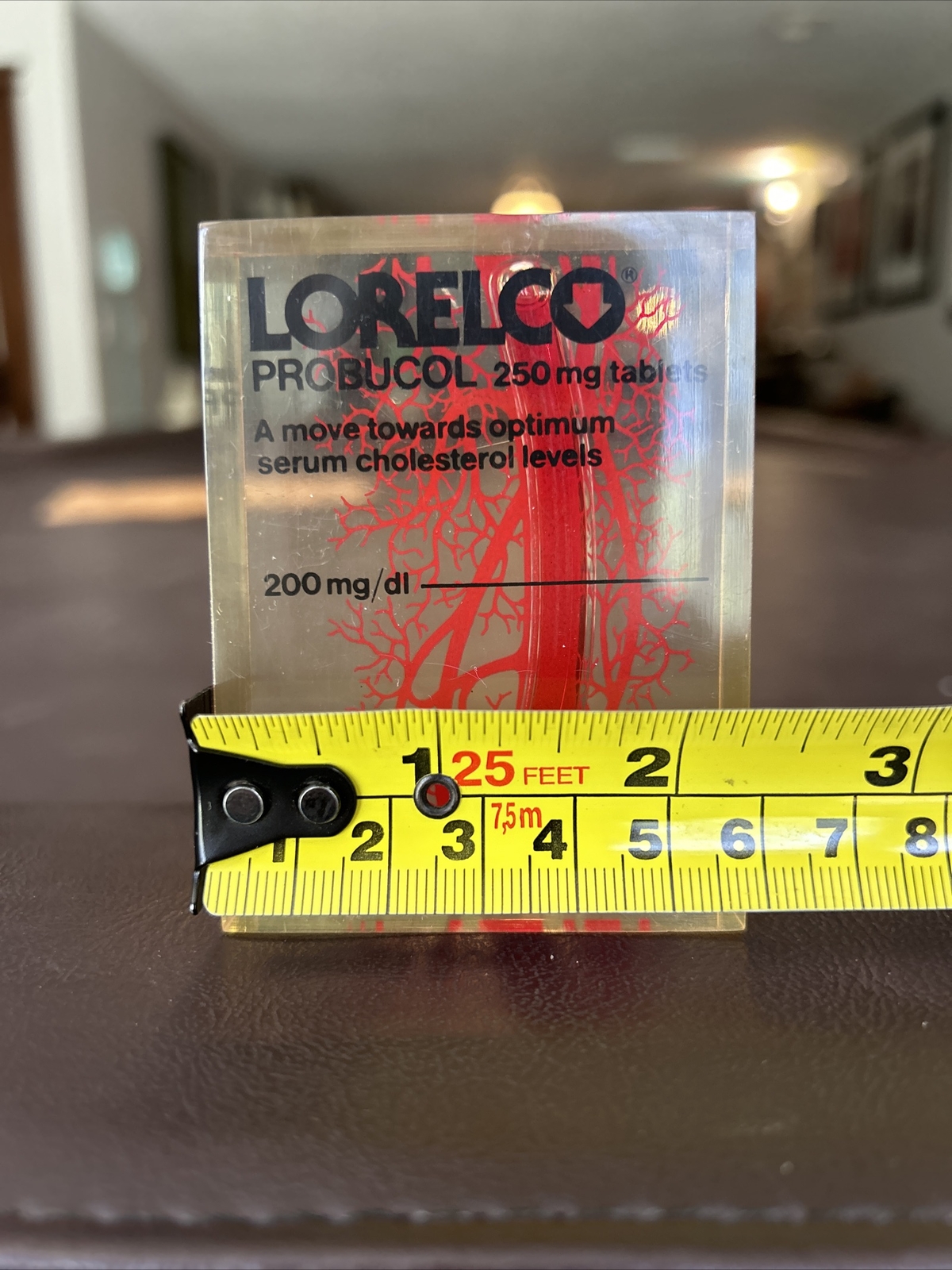 Acrylic Level Drug Advertising Premium Probucol Lorelco Cholesterol Medicine