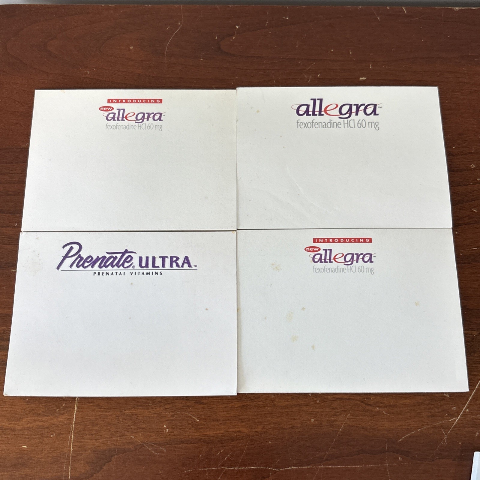 pharmaceutical drug rep collectible notepads Allegra Claritin Glaxo DDAVP Lot