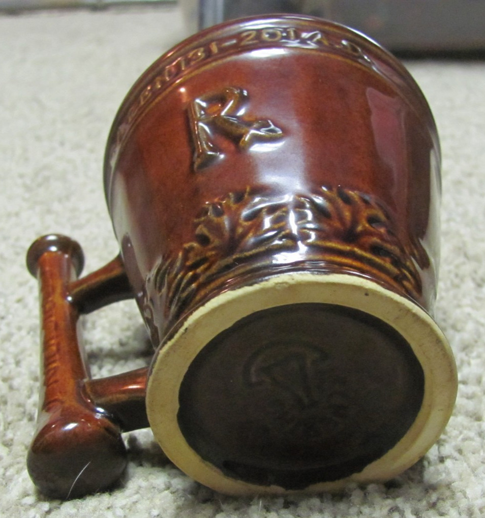 Beautiful Brown Glazed Schering Coricidin Pharmacy Mug Secuden Artem Galen 131-2