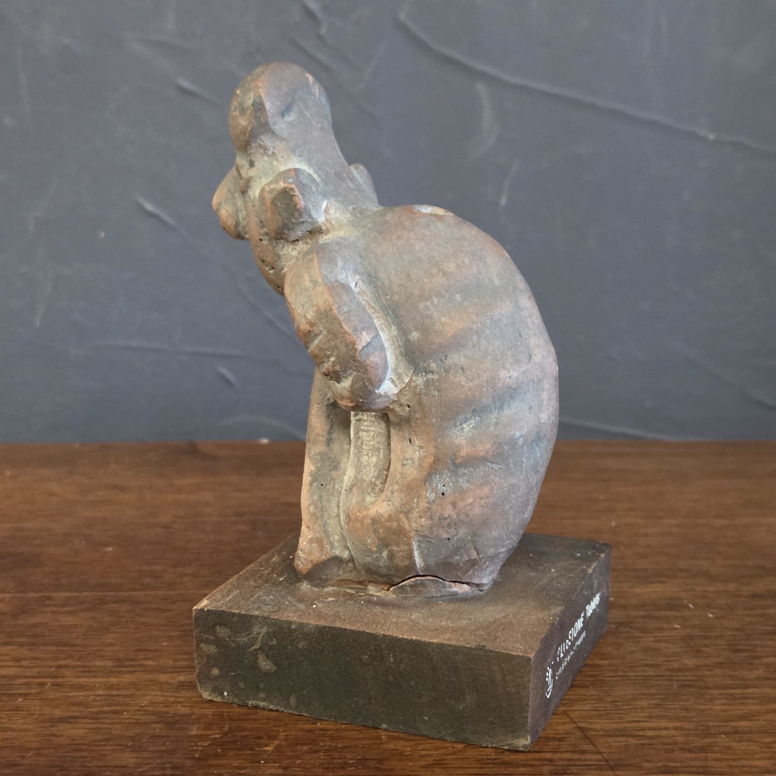 Vintage Schering Pharmaceutical Mayan Advertising Figure Asthmatic Attack