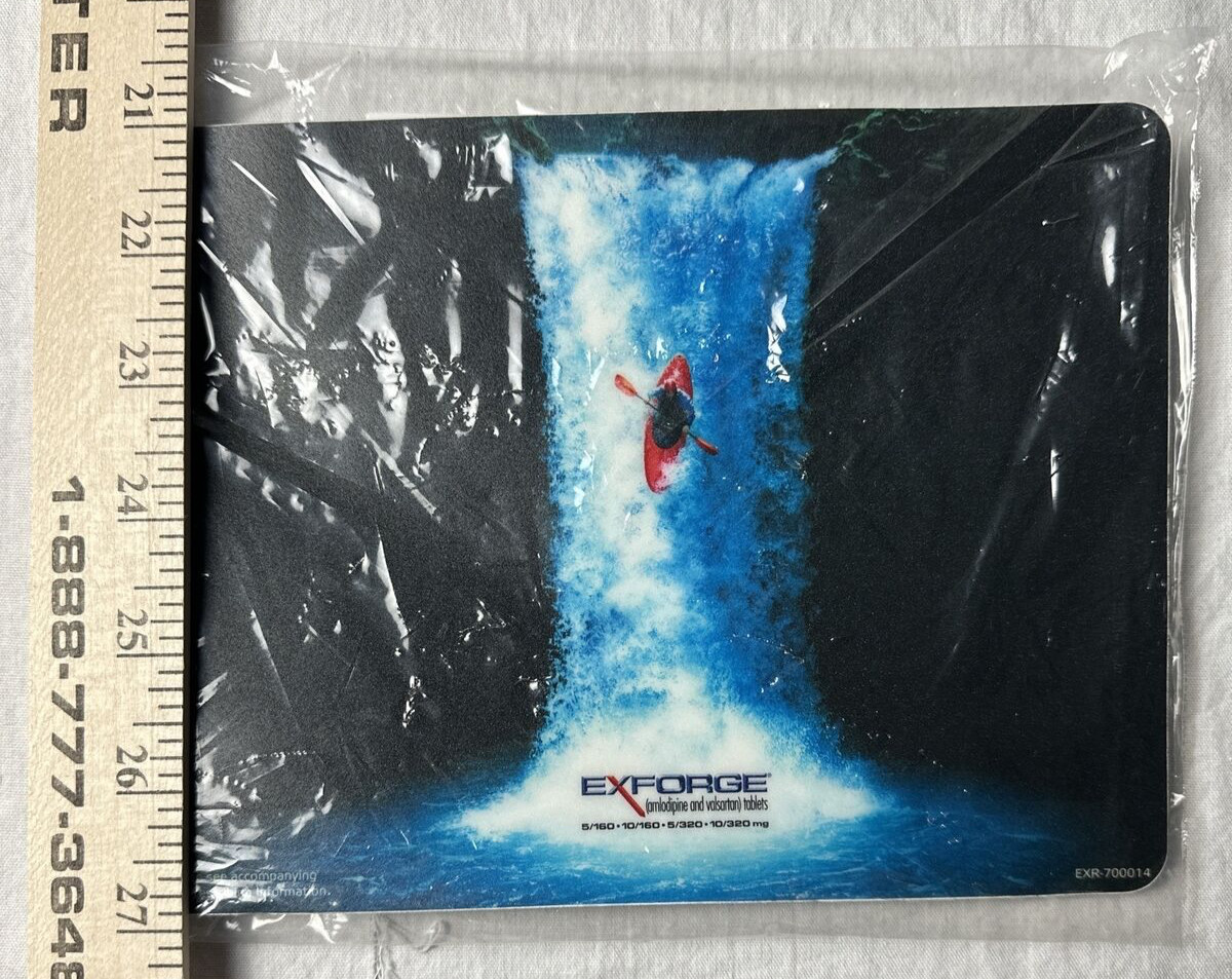 New Sealed Drug Rep EXFORGE Medicine Pharmaceutical Mouse Pad MINT Condition WoW