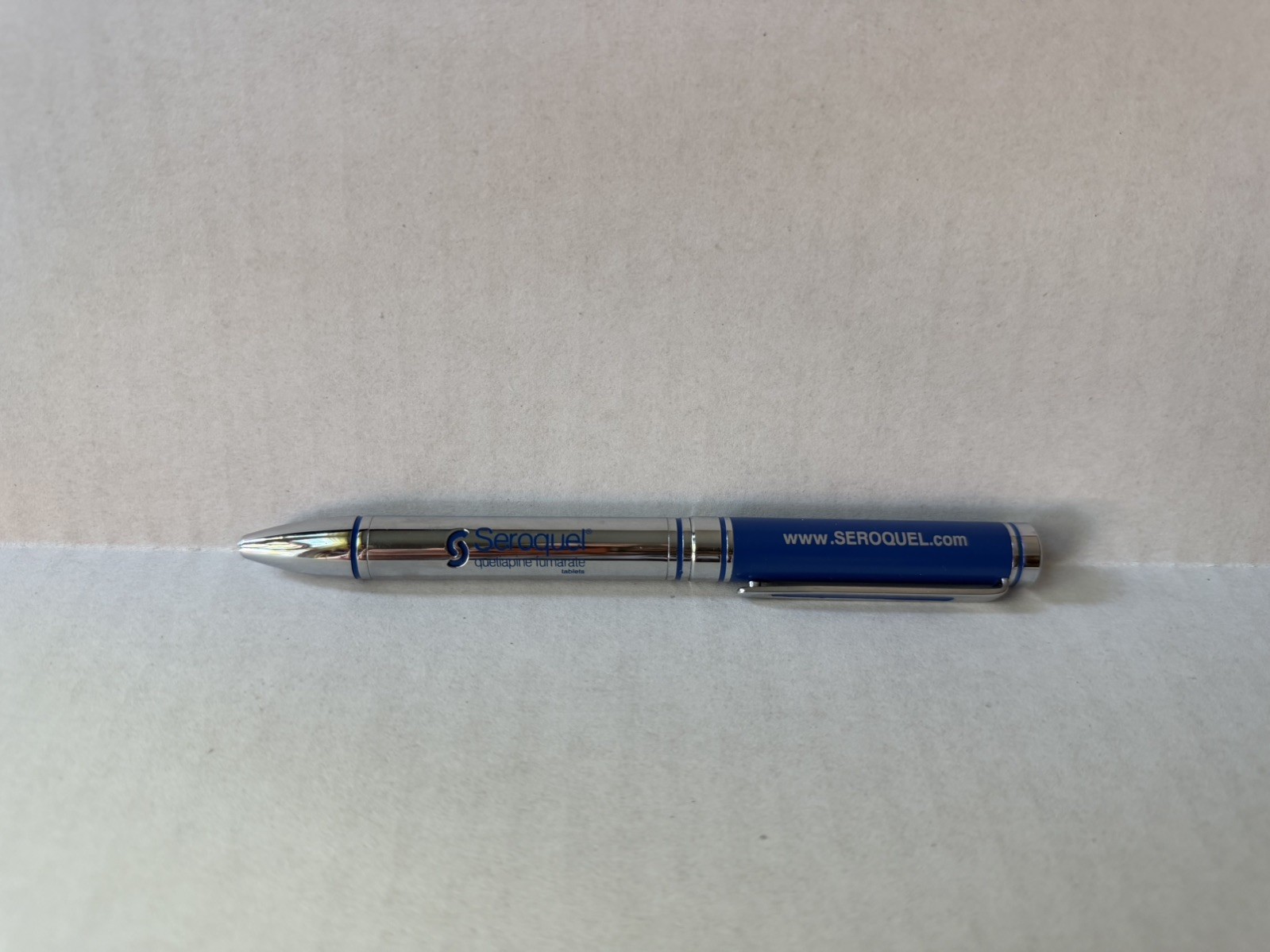 Seroquel Heavy Metal Twist PEN Drug Rep Pharmaceutical Promo Medical Advertising