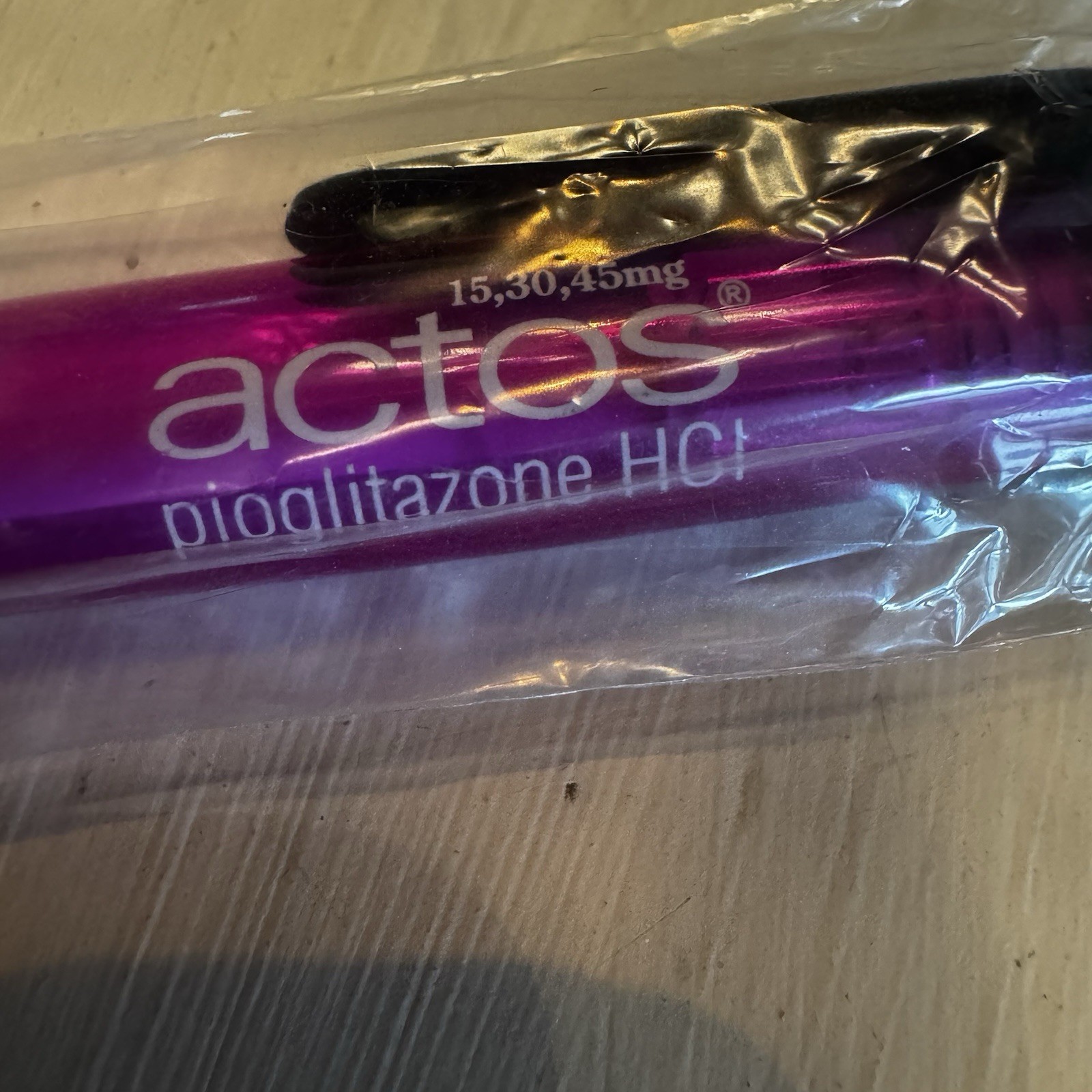 drug rep grip pen Actos pharmaceutical collectible