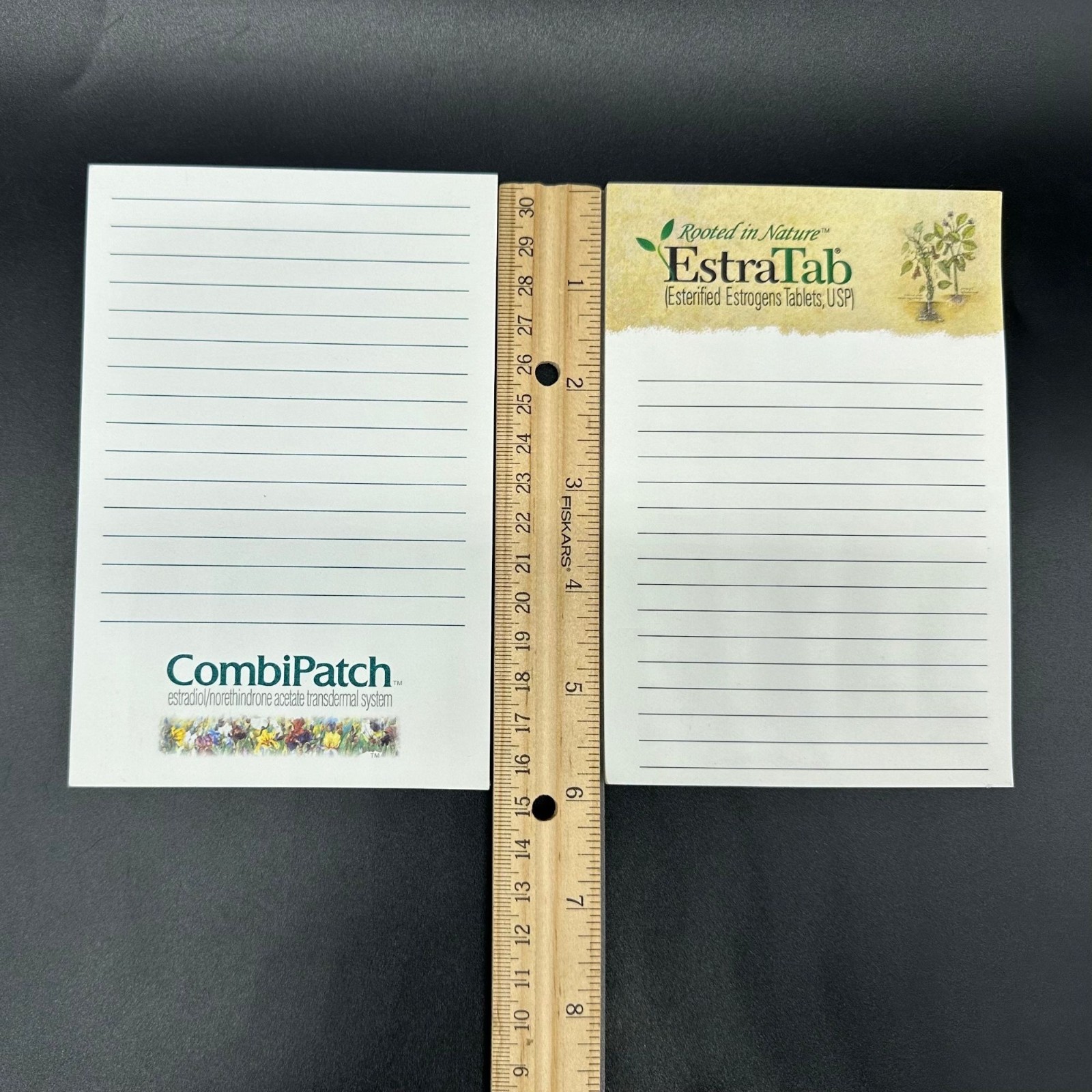 Vintage Notepads Pharmaceutical Rep Promo Advertising Estratab Prometrium OBGYN