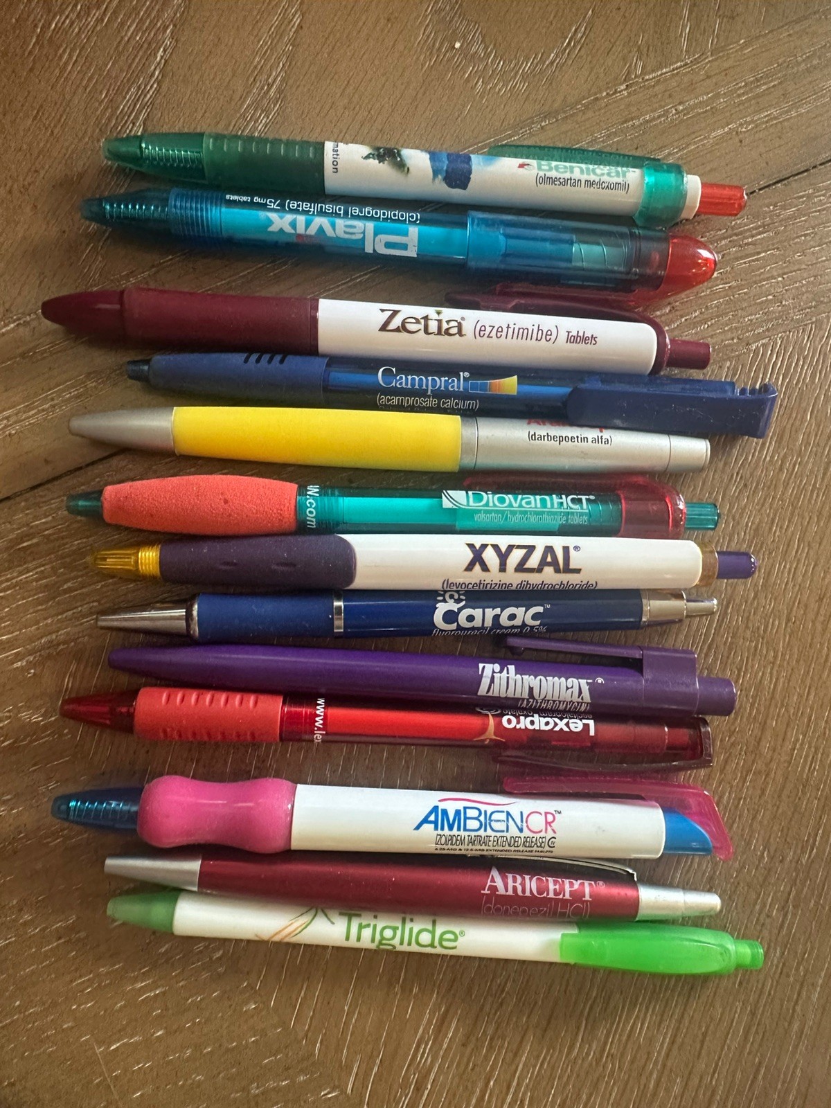 Thirteen Pharmaceutical Collectible Pen Lot Of 13 Pharma Drug Rep lexapro xyzal