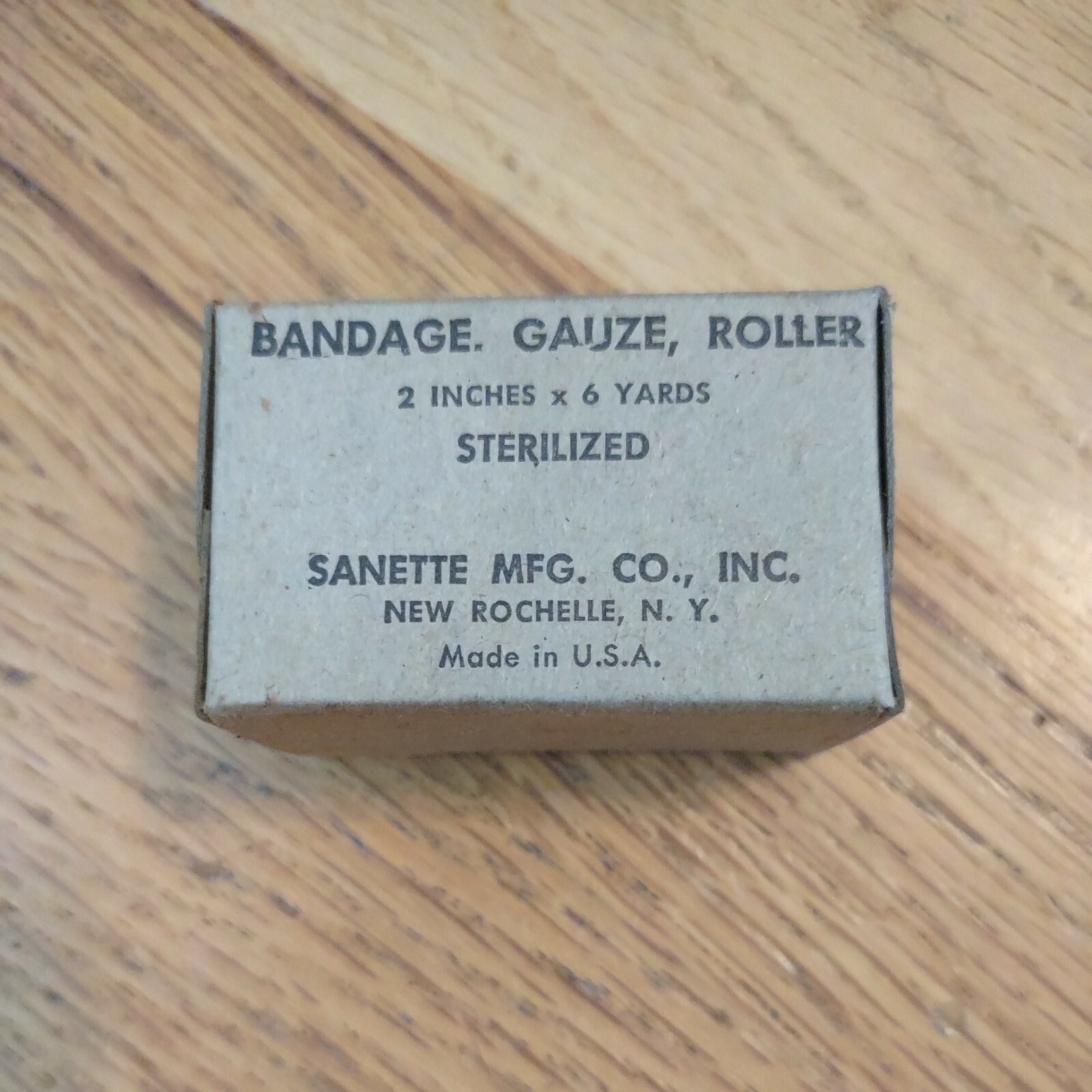 NEW OLD STOCK BANDAGE GAUZE ROLLER 2″ X 6 YARDS