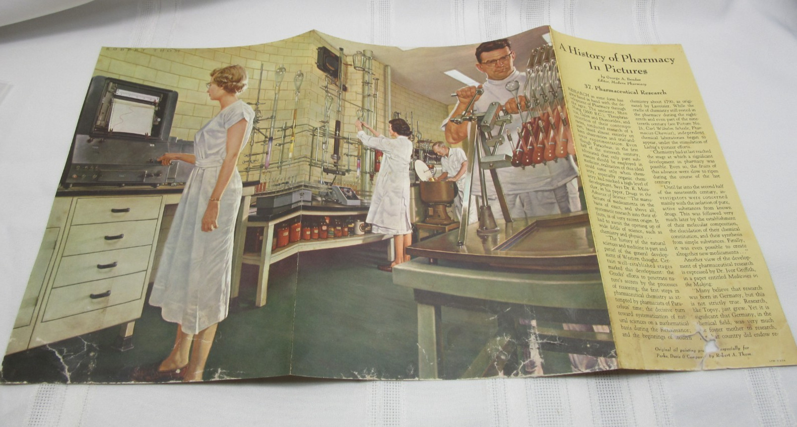 “A History of Pharmacy” in Pictures Set of 19 Prints Park Davis 1950’s