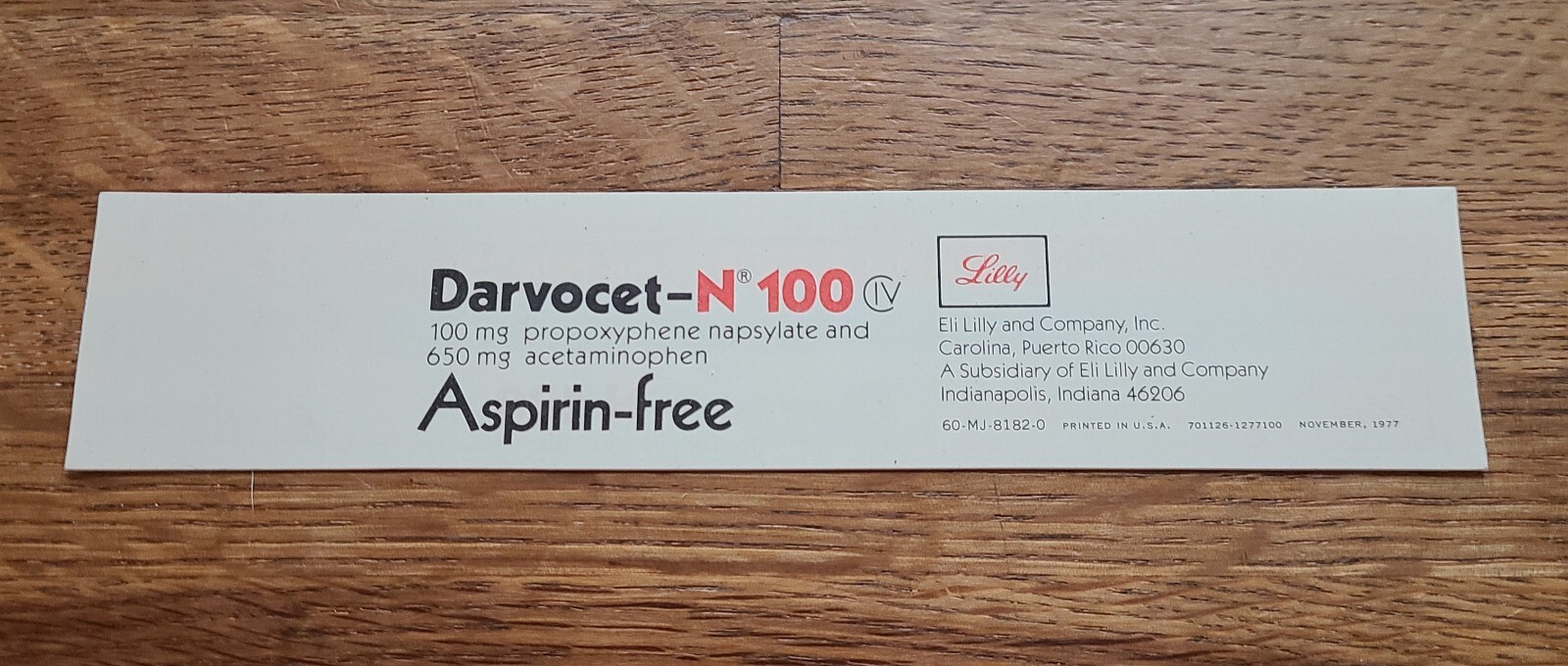 1977 Lilly Darvocet N Promotional Ruler w/ Temperature Conversion Holo – Vintage