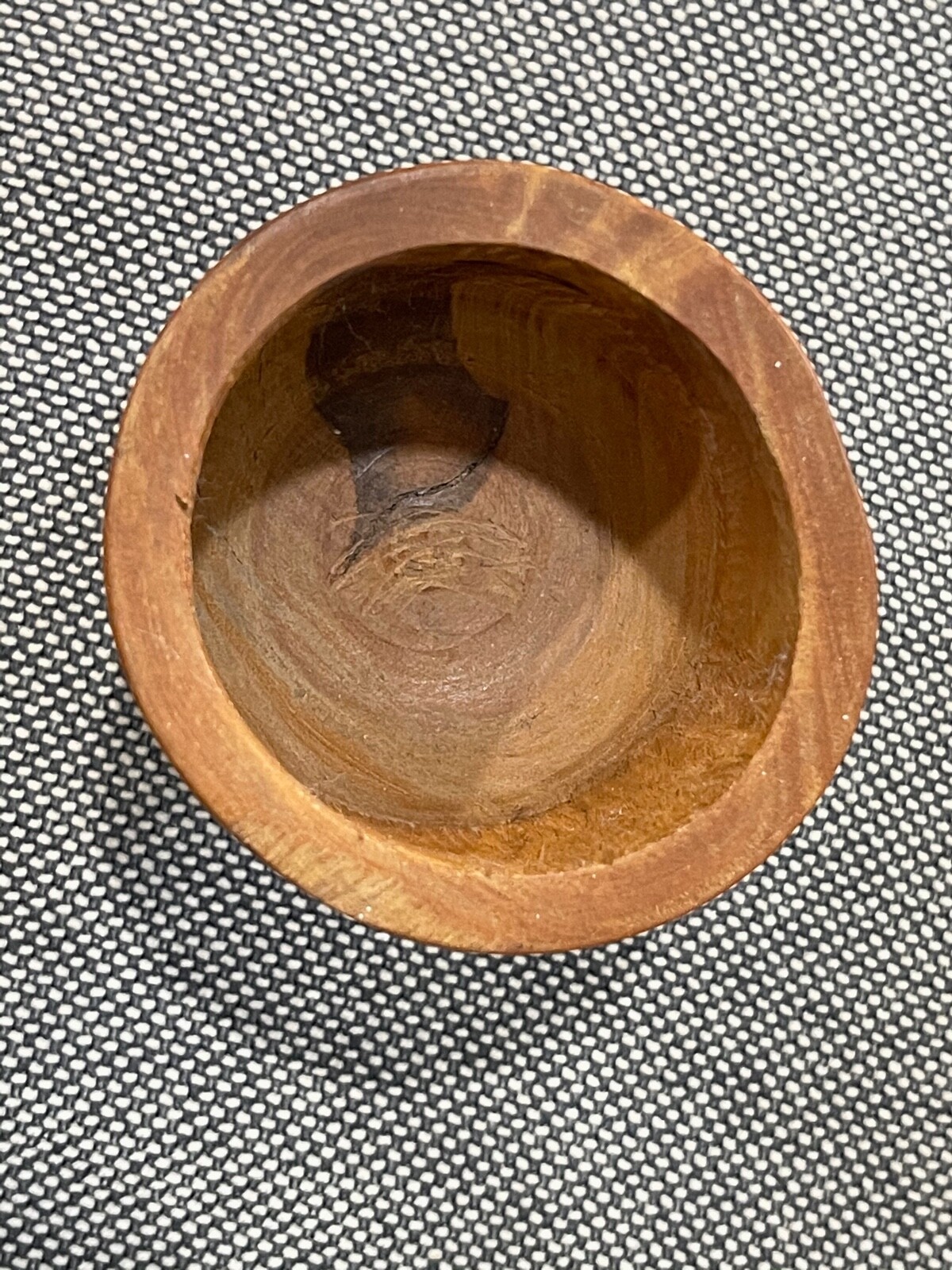 Possibly Vintage Small Wood Mortar & Pestle