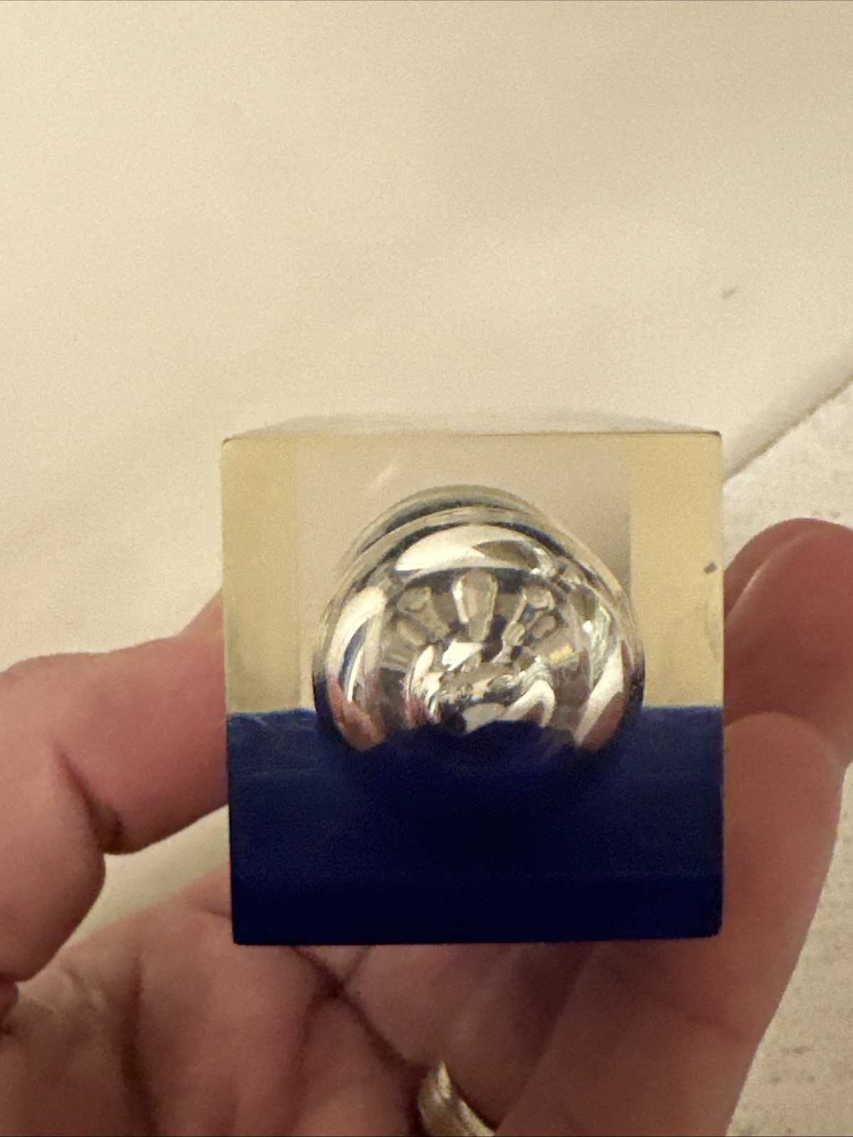 Vintage Innopran Propanolol Lucite Blue Hourglass Egg Timer 4″ Promo Pharma