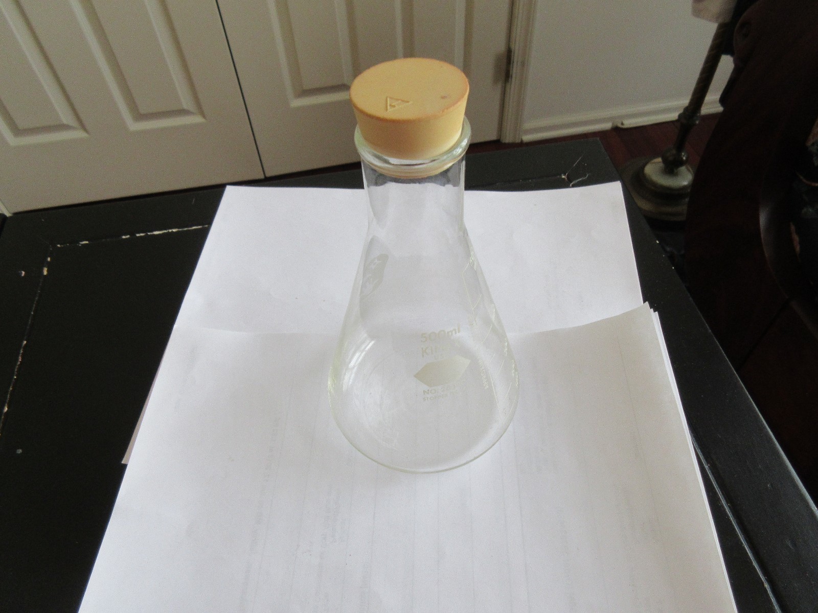 500 ml , Kimax , # 26500 , Stopper # 7 , Pharmacia , Upjohn , Rare , Rx