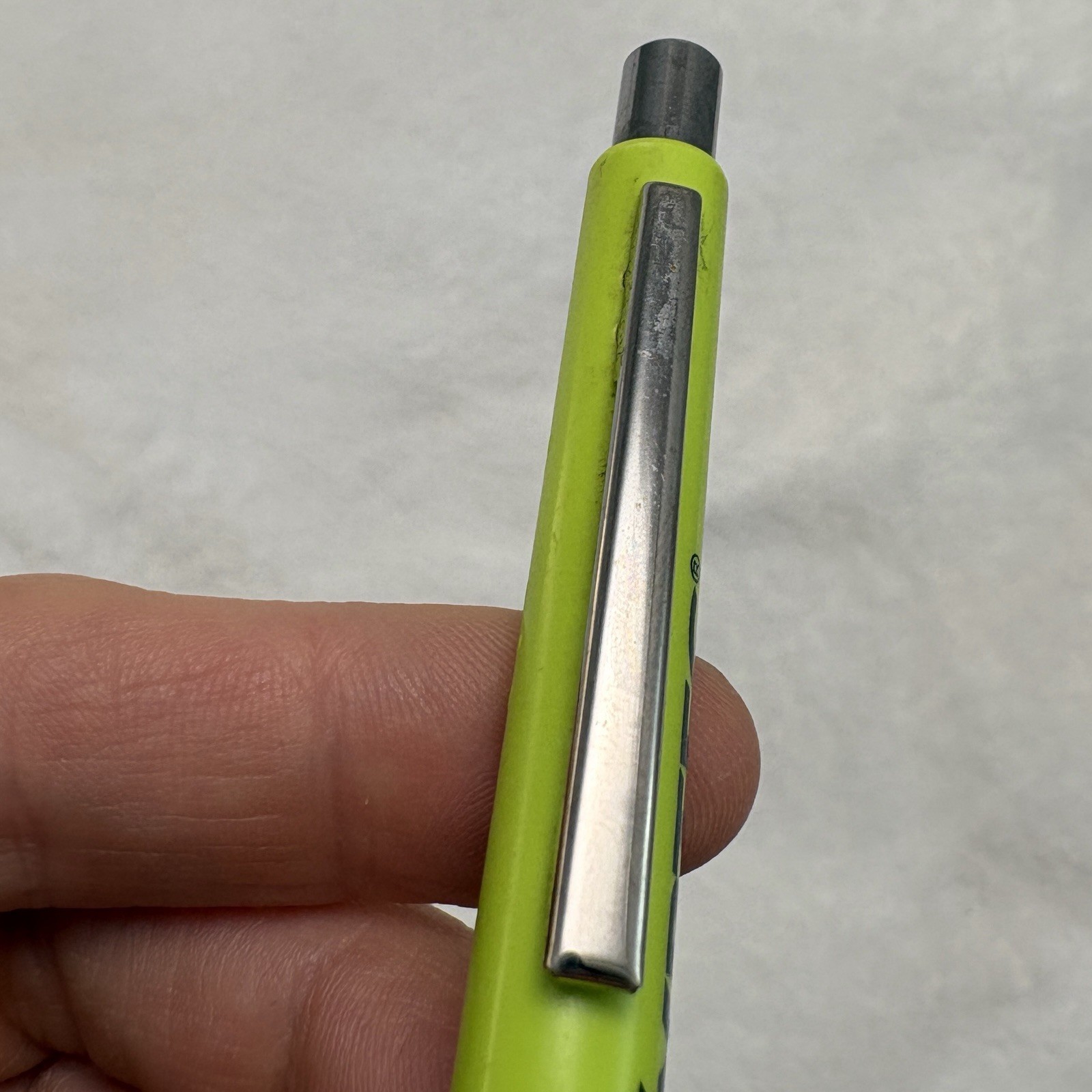 Pfizer Zyrtec Pen Y2K Big pharma Swag VTG Collectible Works Green Blue Black Ink