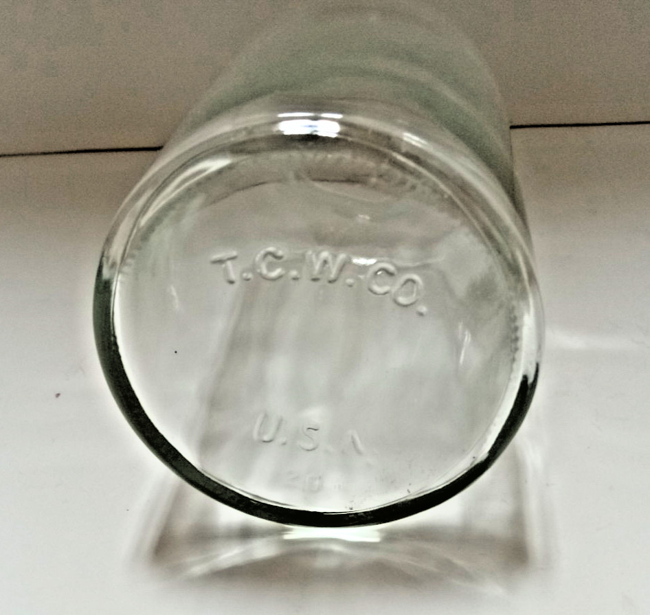 T.C.W. Co. Wheaton Apothecary Bottle/Jar Vintage. 5″ USA Mold Varies